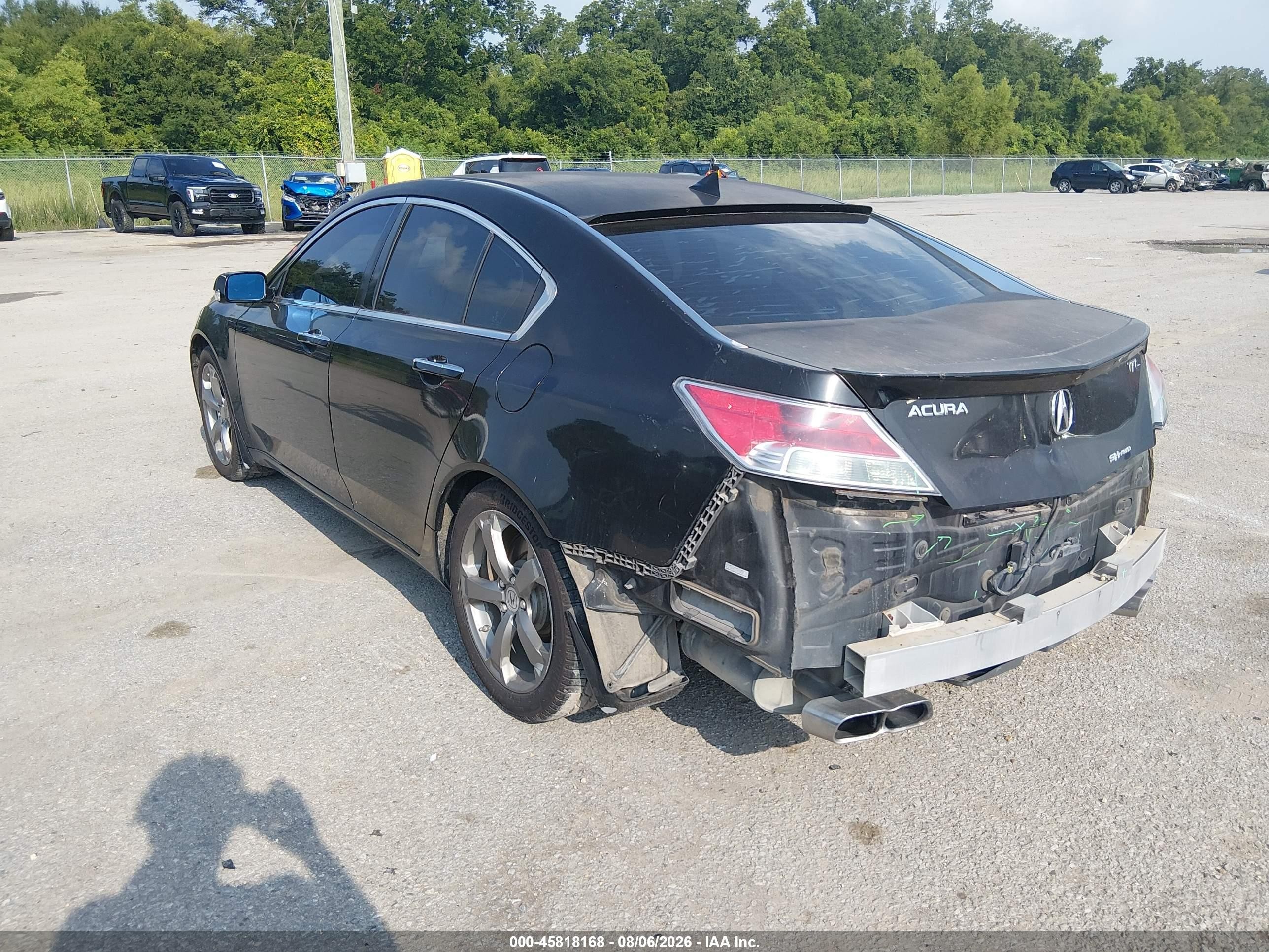 2011 Acura Tl 3.7 Black vin: 19UUA9F59BA001894
