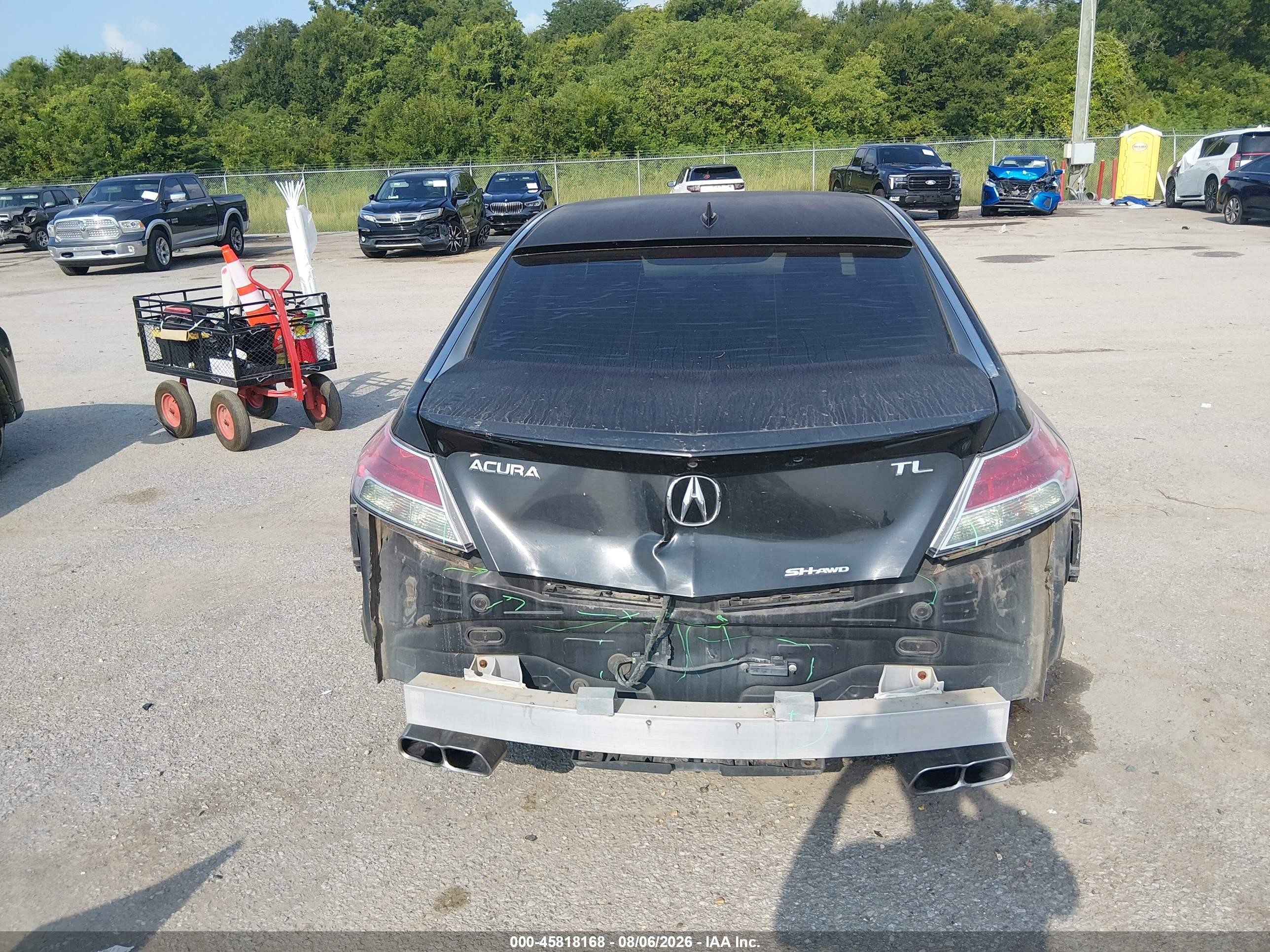 2011 Acura Tl 3.7 Black vin: 19UUA9F59BA001894