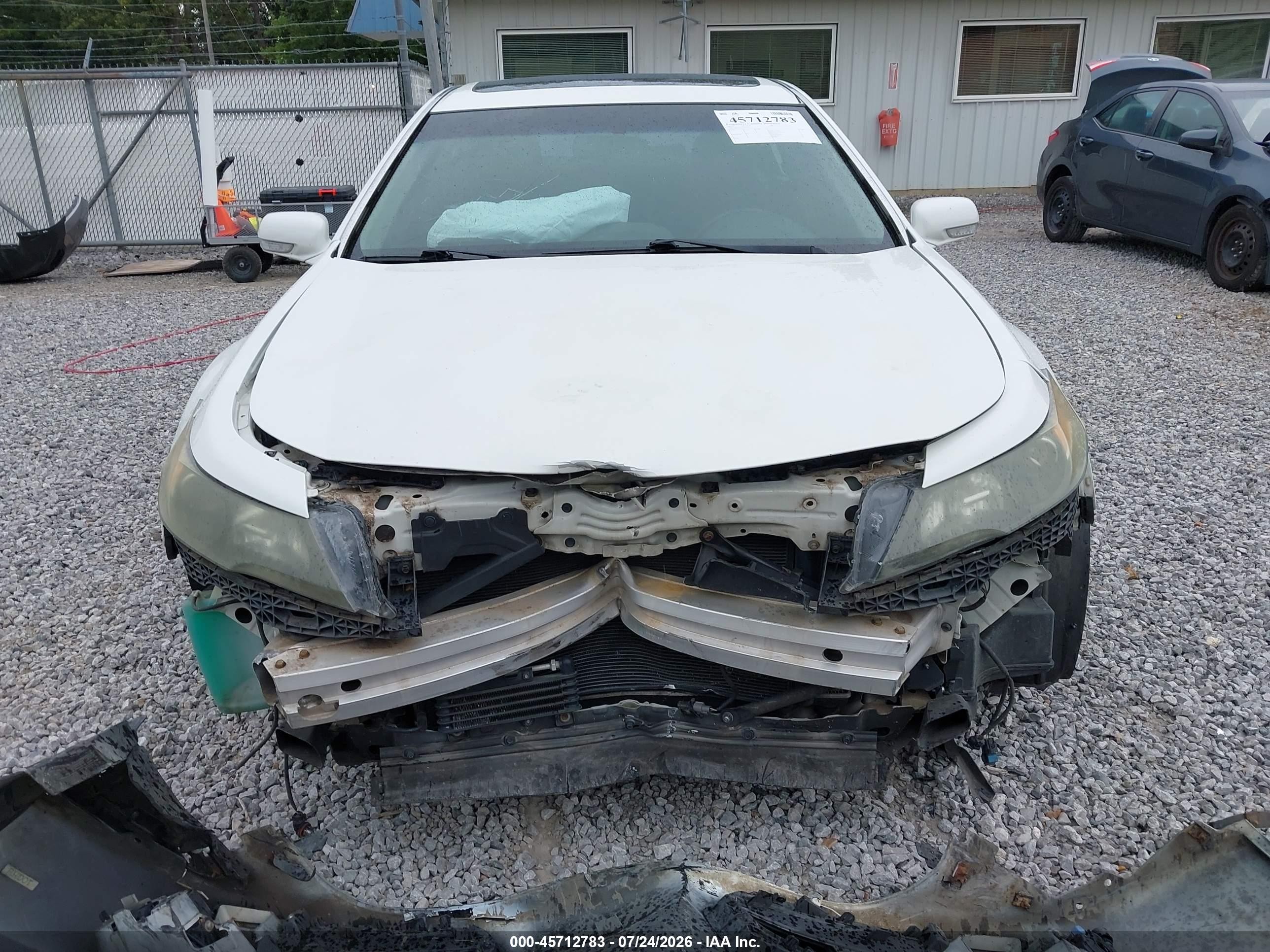 2012 Acura Tl 3.7 White vin: 19UUA9F59CA002173