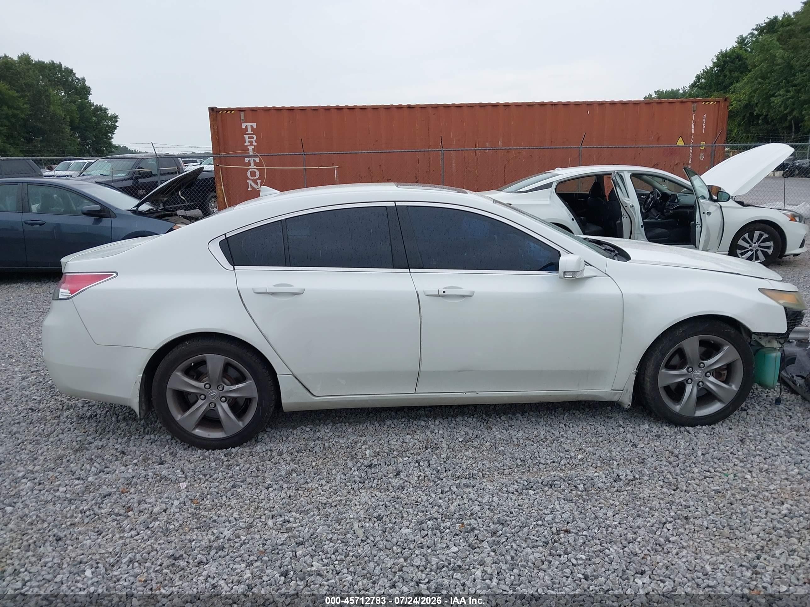 2012 Acura Tl 3.7 White vin: 19UUA9F59CA002173