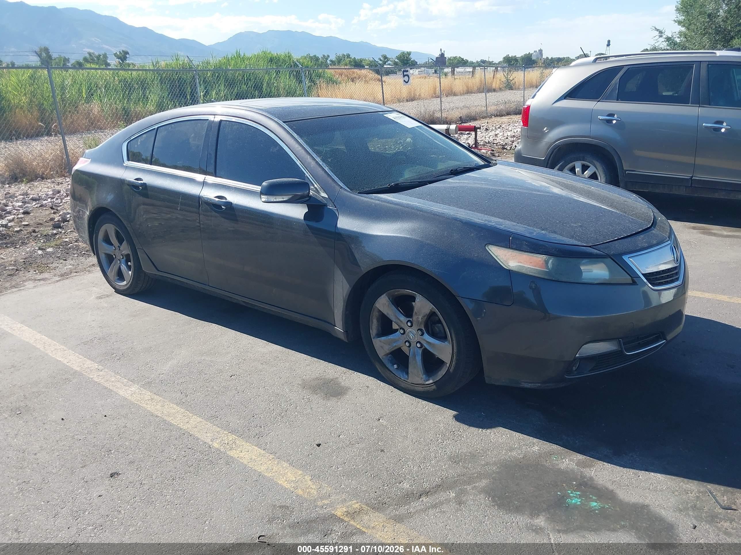 2013 Acura Tl 3.7 Gray vin: 19UUA9F59DA005253