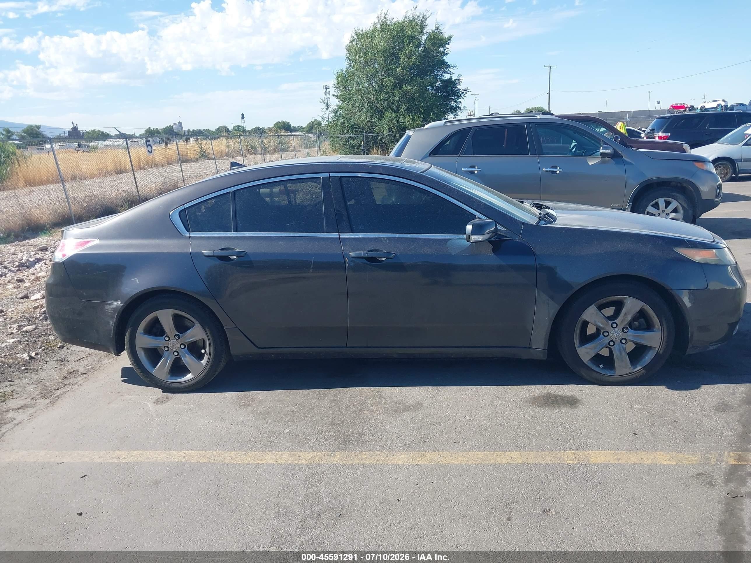 2013 Acura Tl 3.7 Gray vin: 19UUA9F59DA005253