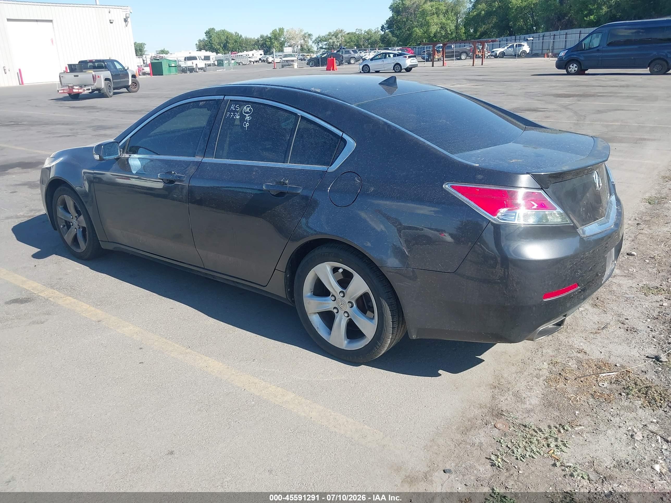 2013 Acura Tl 3.7 Gray vin: 19UUA9F59DA005253