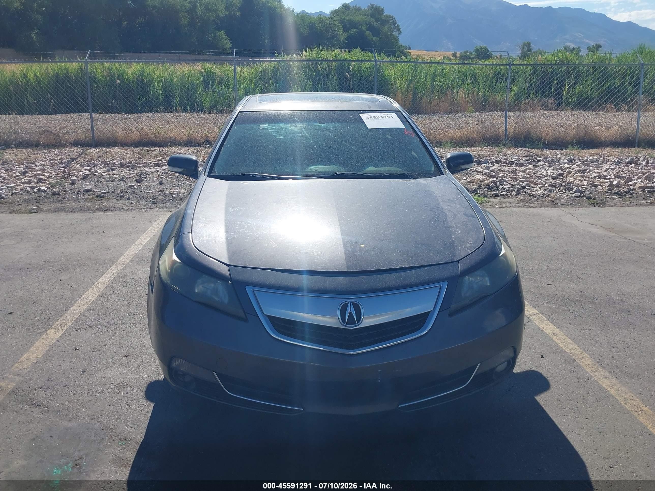 2013 Acura Tl 3.7 Gray vin: 19UUA9F59DA005253