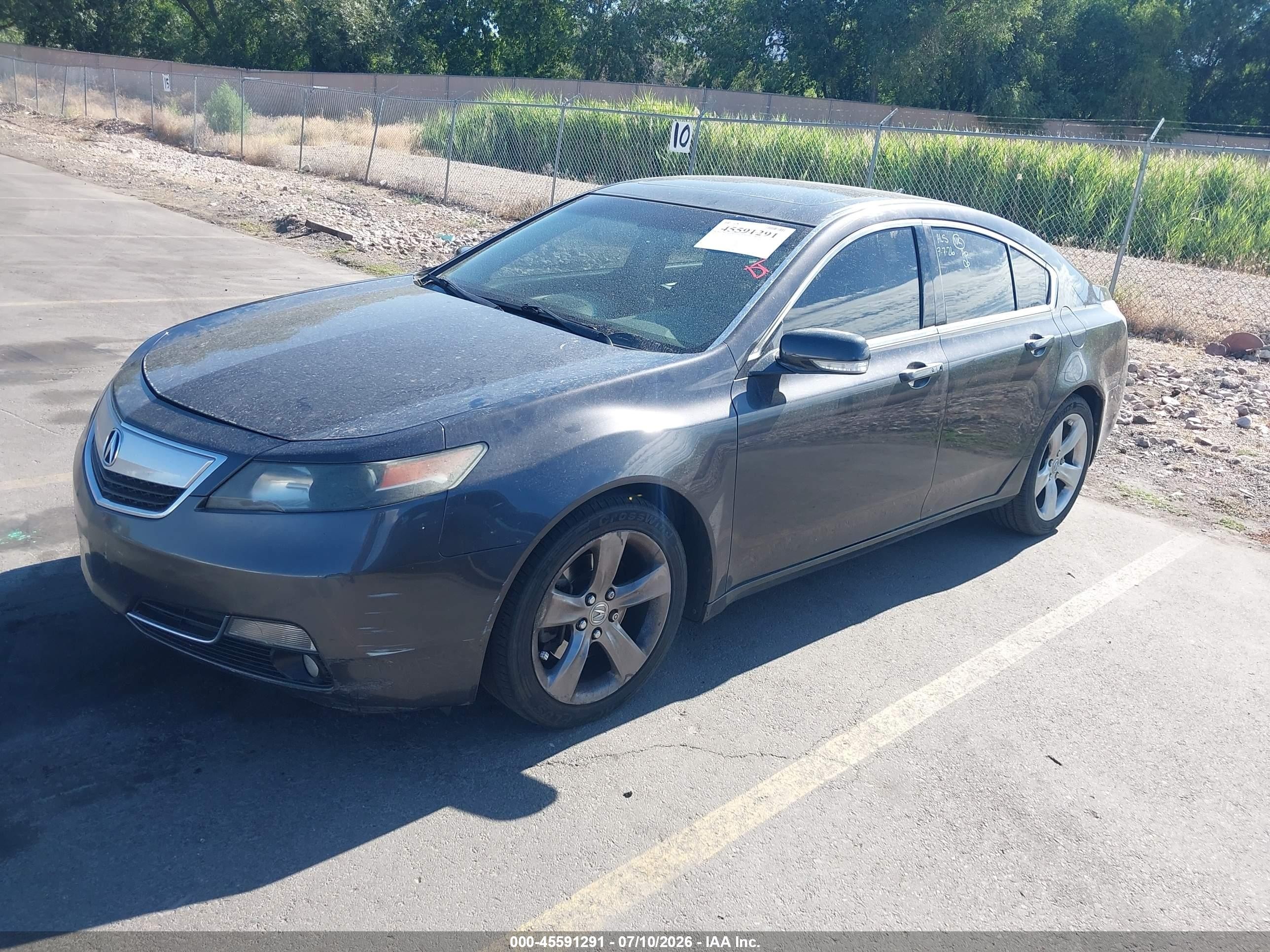 2013 Acura Tl 3.7 Gray vin: 19UUA9F59DA005253