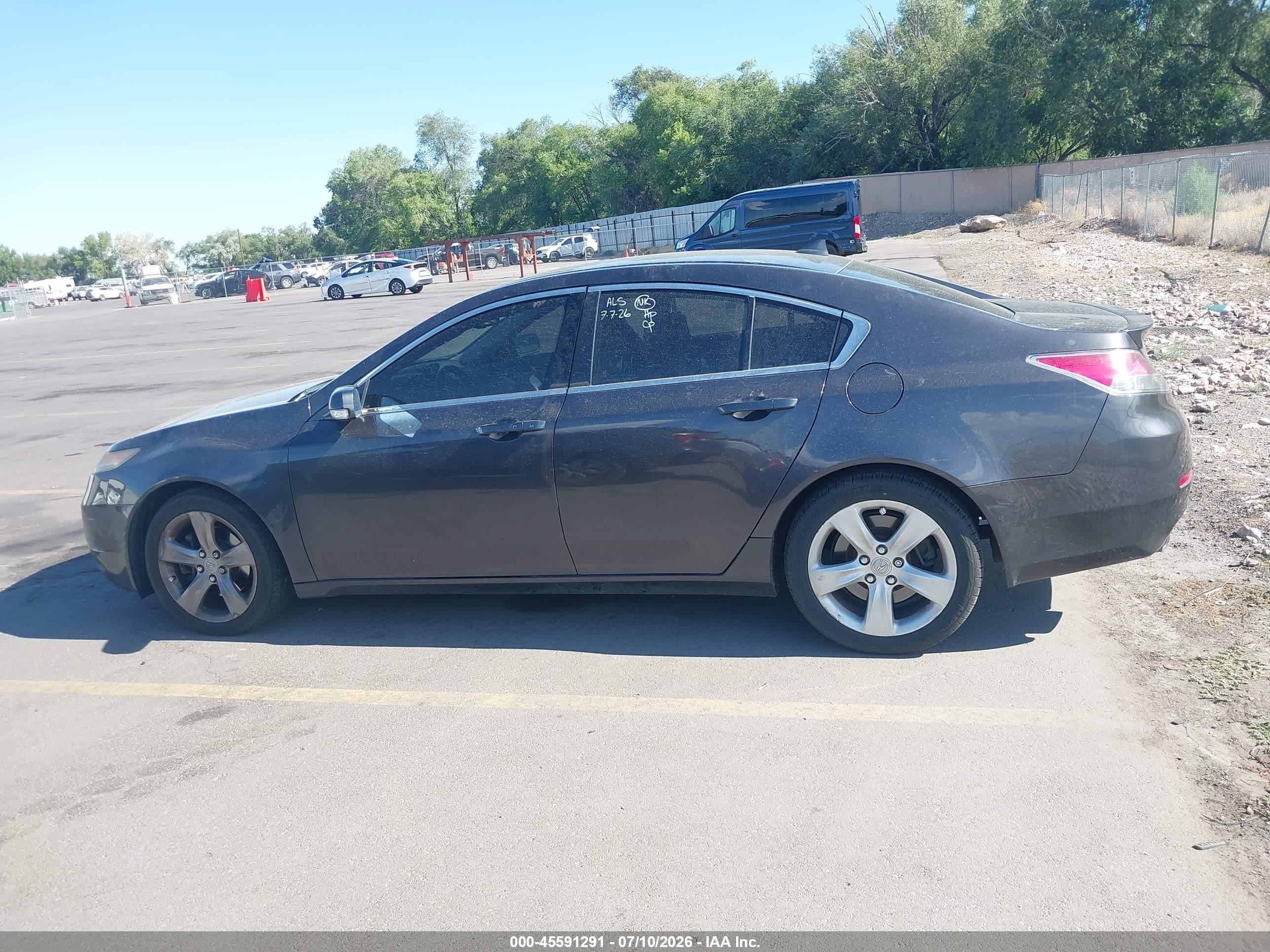 2013 Acura Tl 3.7 Gray vin: 19UUA9F59DA005253