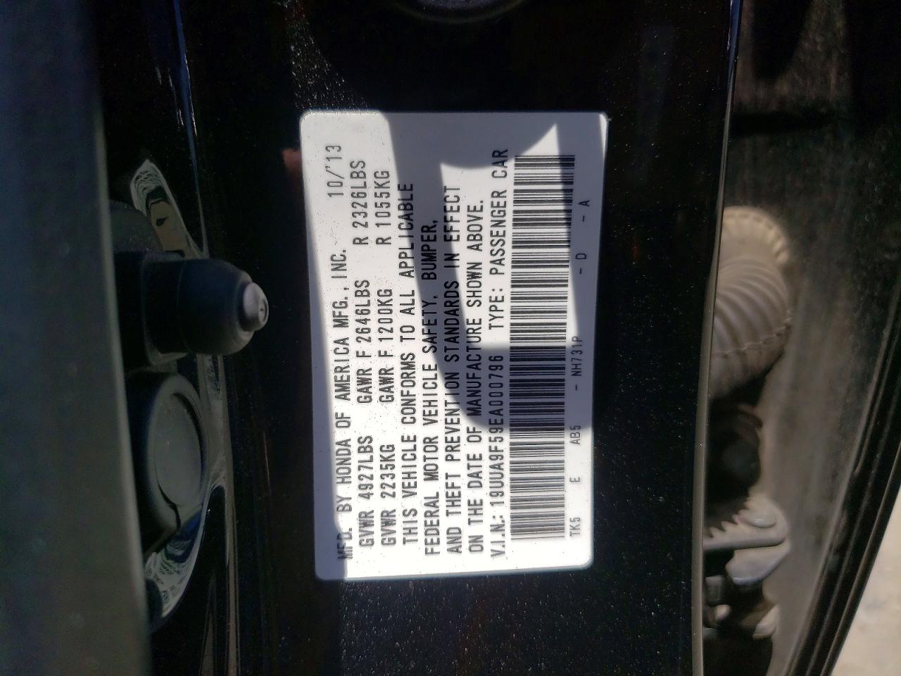 2014 Acura Tl Tech Black vin: 19UUA9F59EA000796