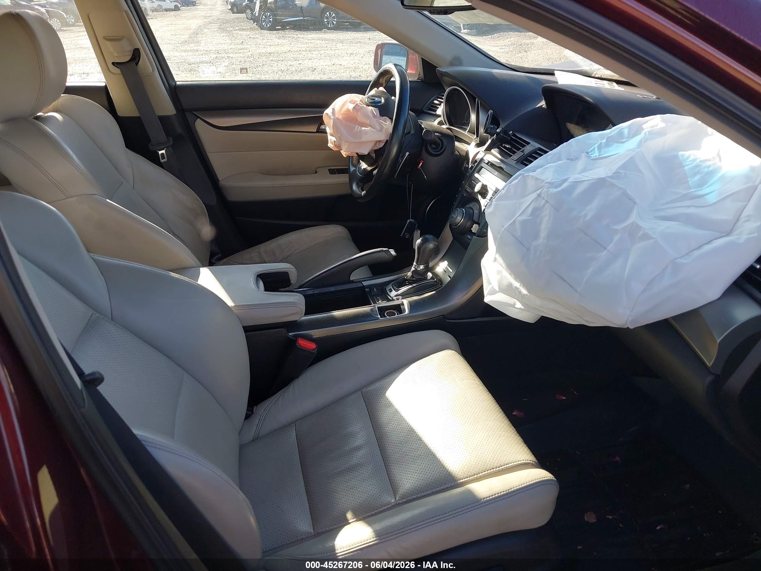 2012 Acura Tl 3.7 Burgundy vin: 19UUA9F5XCA005244