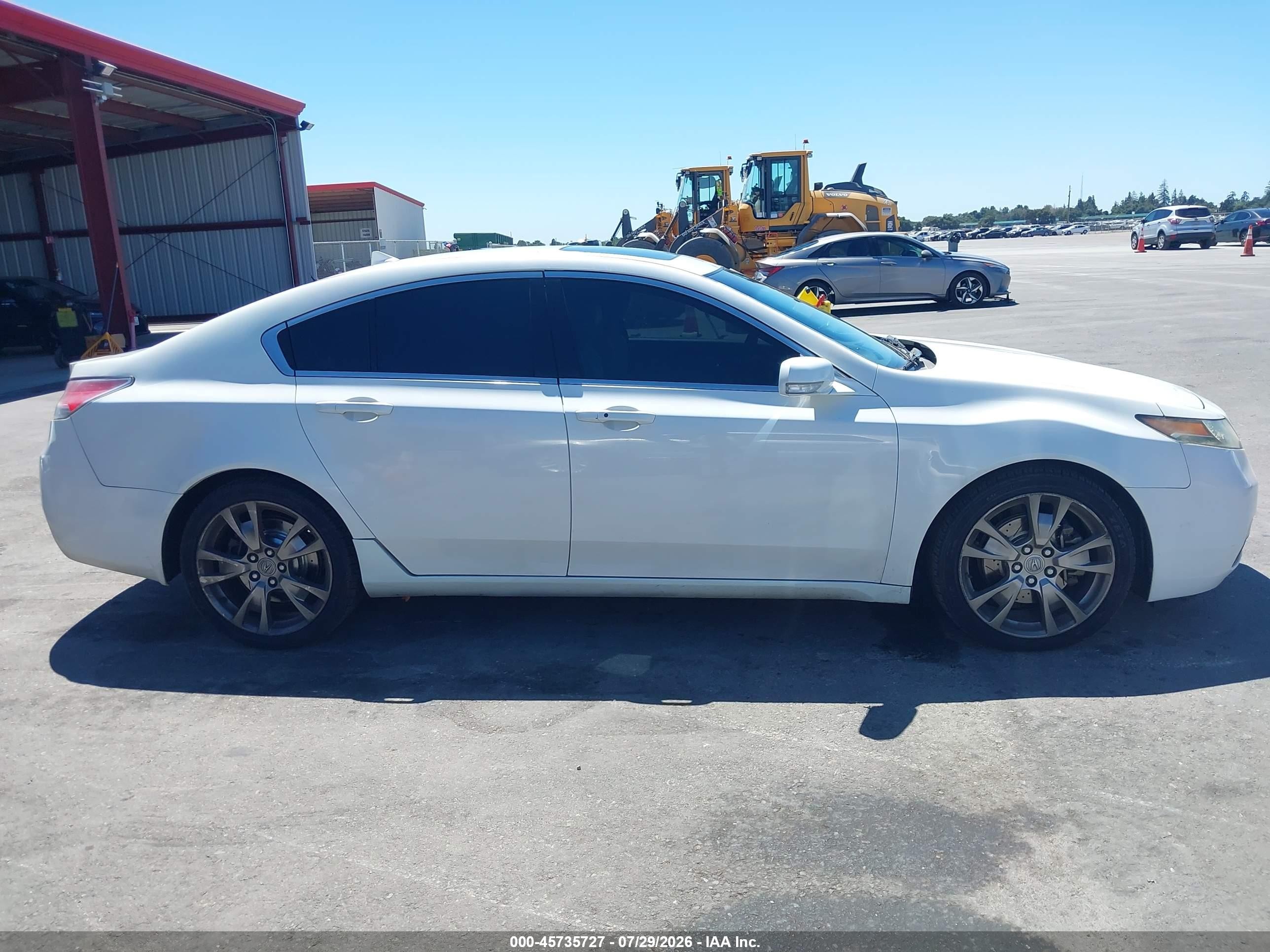 2012 Acura Tl 3.7 White vin: 19UUA9F70CA000040