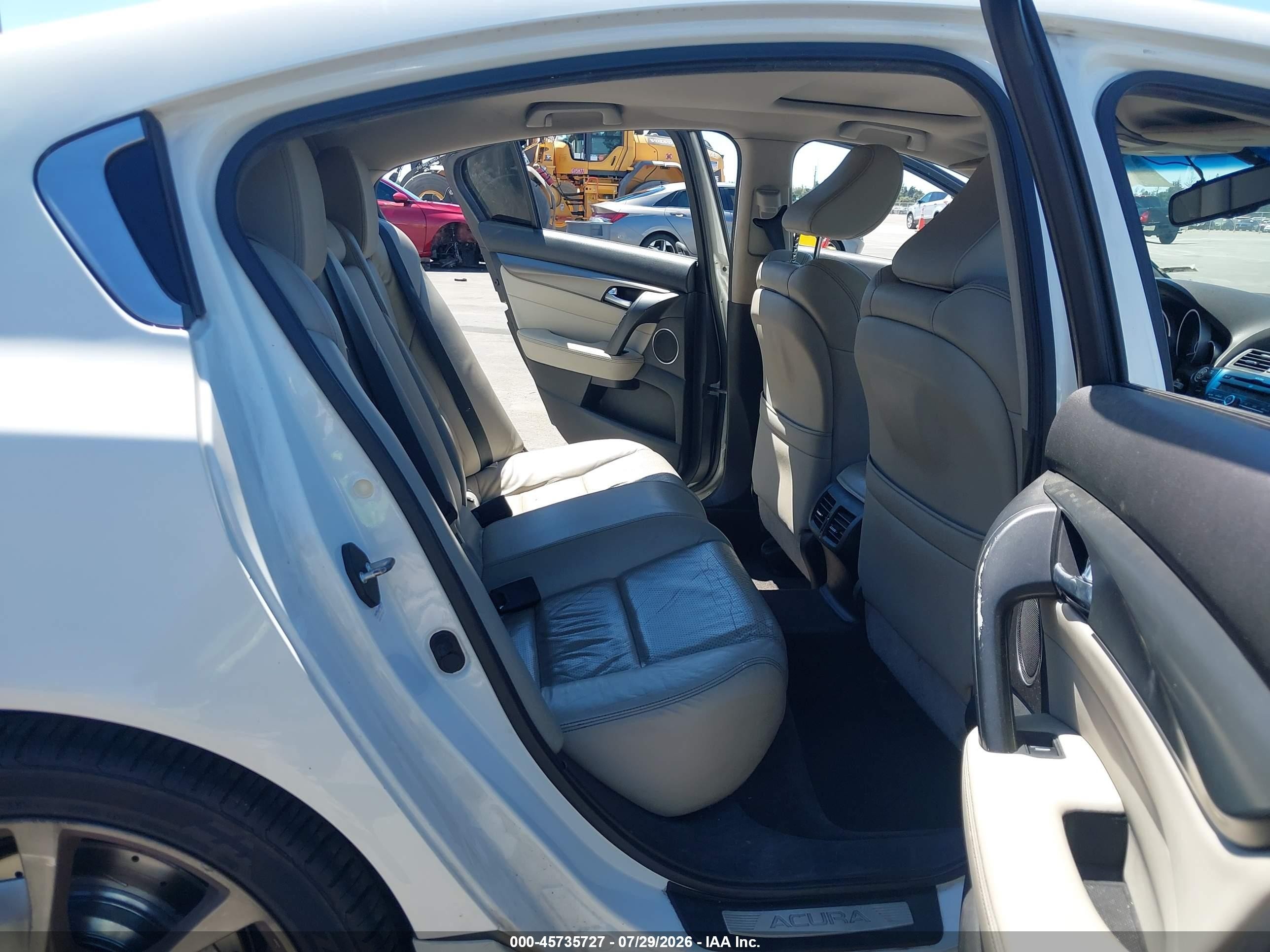 2012 Acura Tl 3.7 White vin: 19UUA9F70CA000040