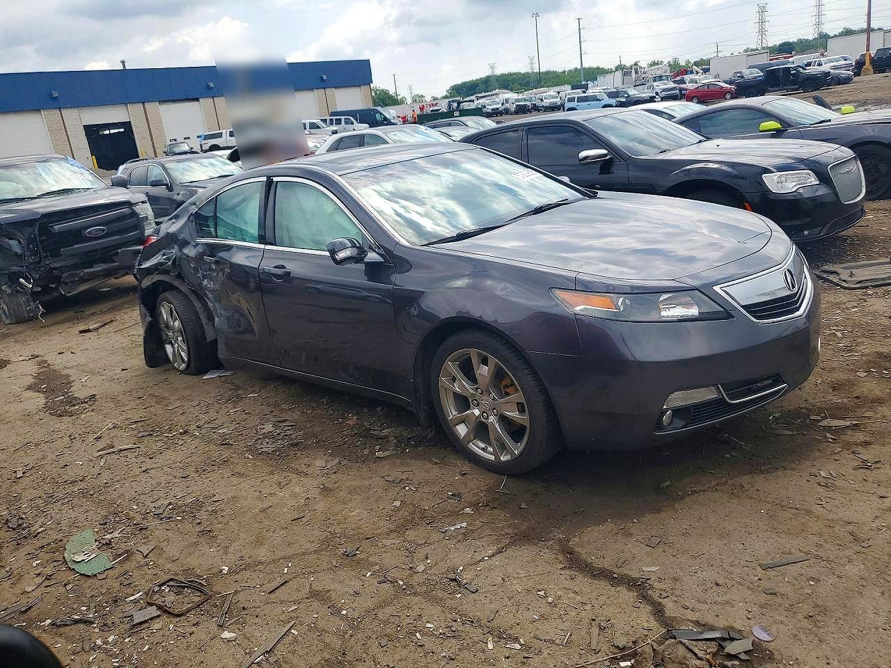 2013 Acura Tl Advance Gray vin: 19UUA9F70DA001884