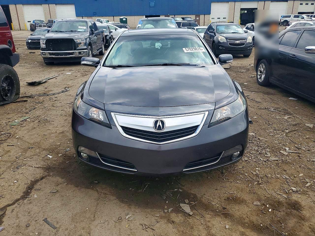 2013 Acura Tl Advance Gray vin: 19UUA9F70DA001884