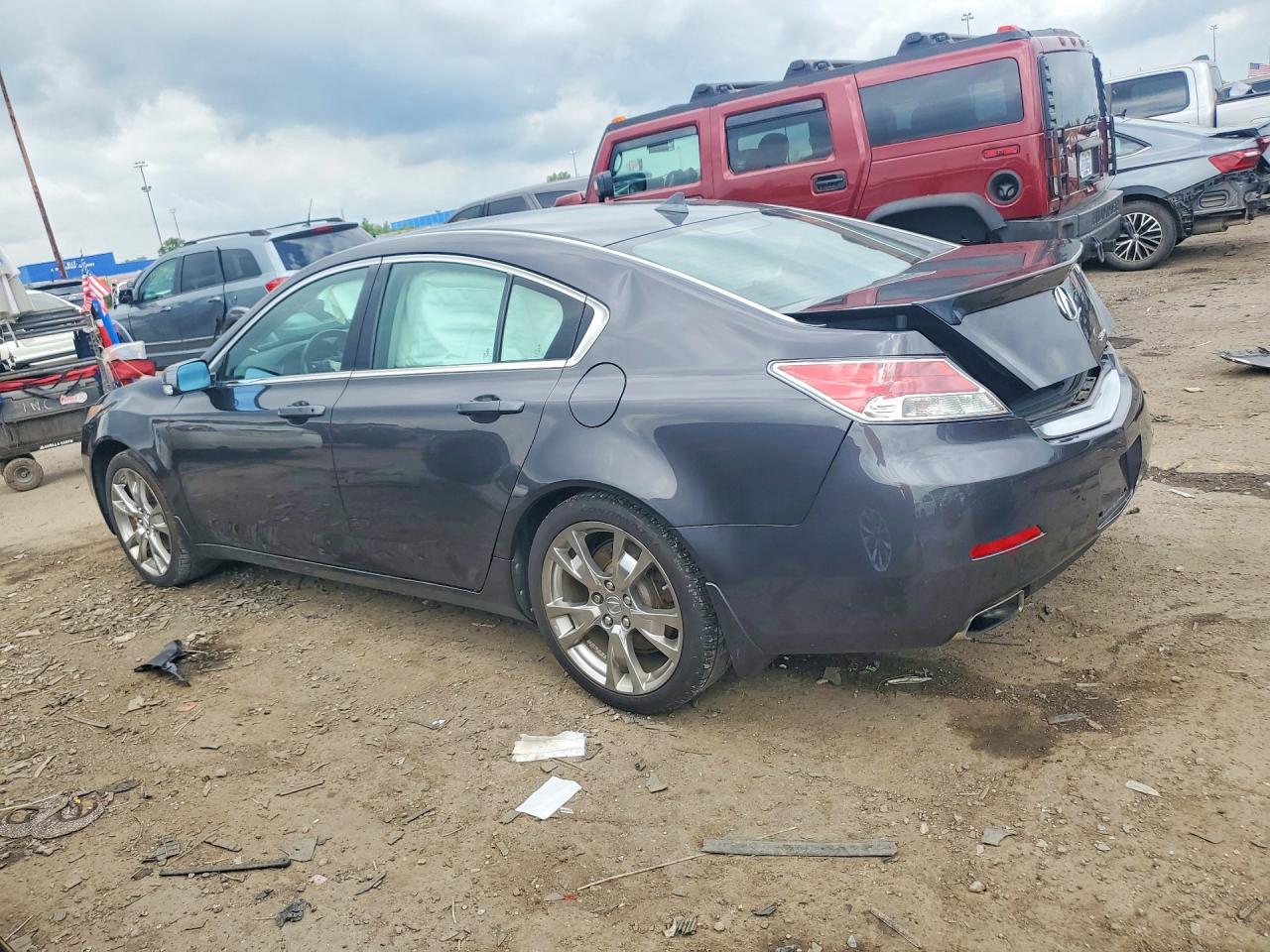 2013 Acura Tl Advance Gray vin: 19UUA9F70DA001884