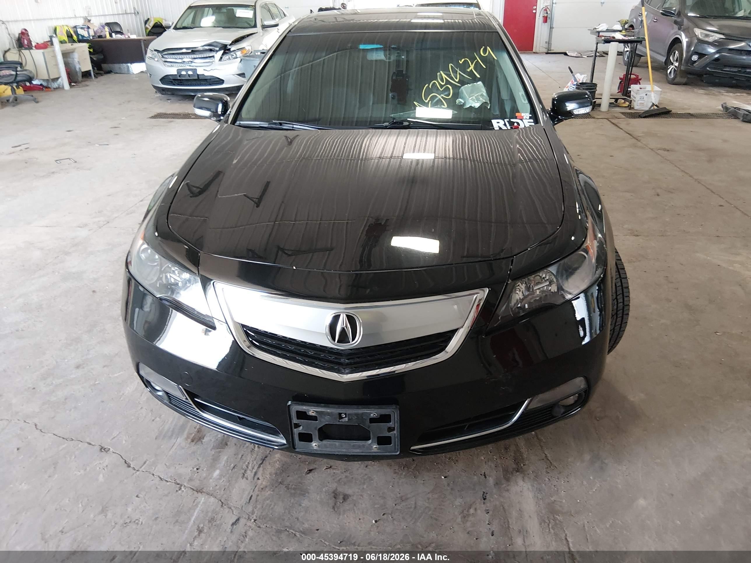 2012 Acura Tl 3.7 Black vin: 19UUA9F71CA003755