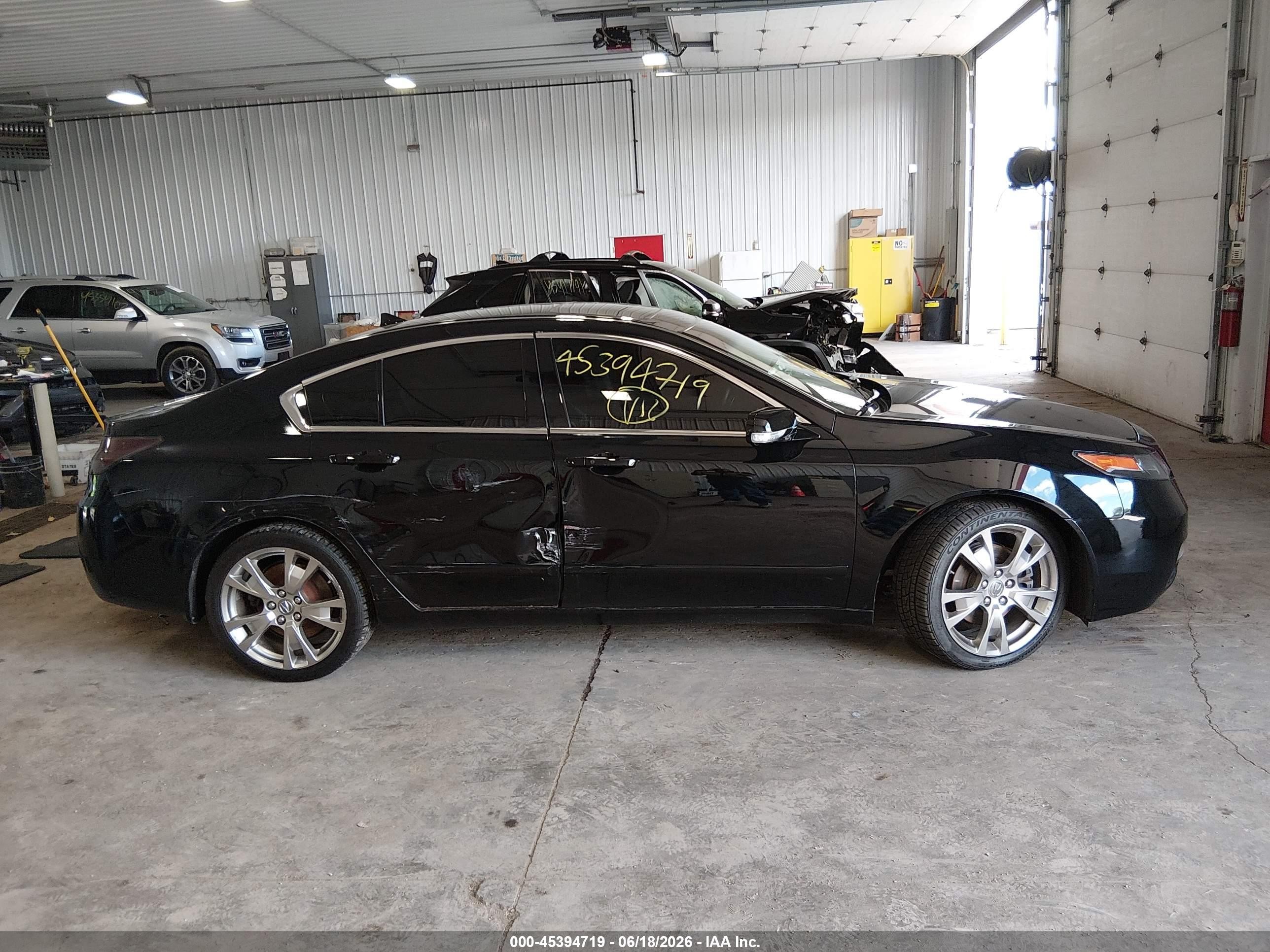 2012 Acura Tl 3.7 Black vin: 19UUA9F71CA003755