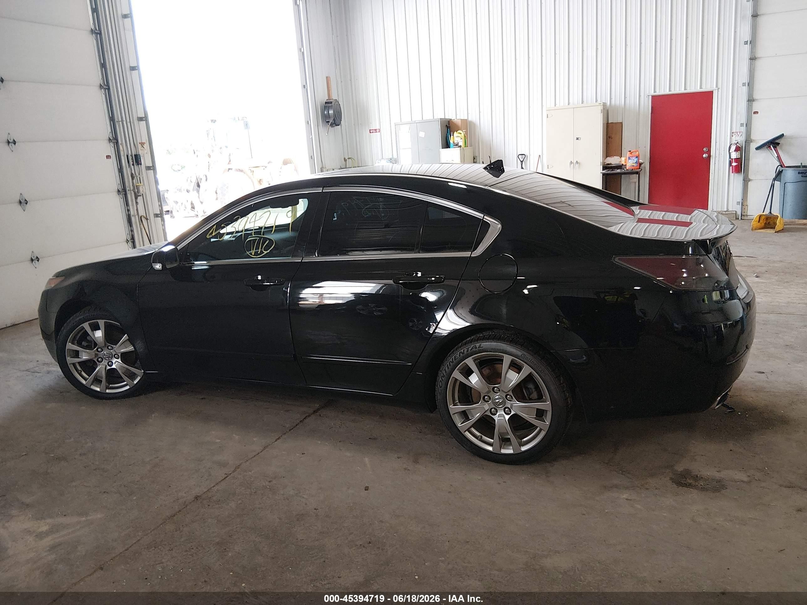 2012 Acura Tl 3.7 Black vin: 19UUA9F71CA003755