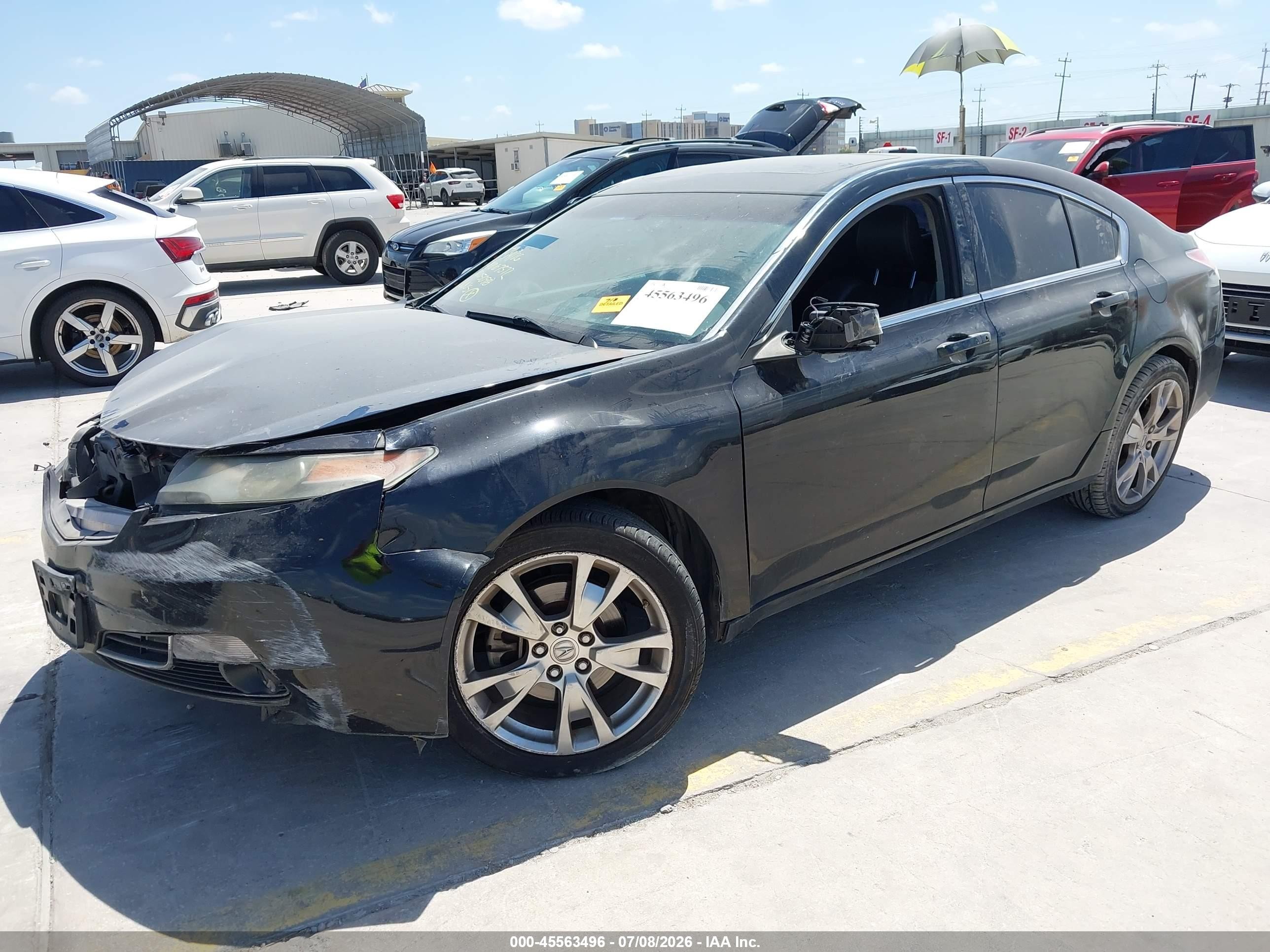 2012 Acura Tl 3.7 Black vin: 19UUA9F71CA005098