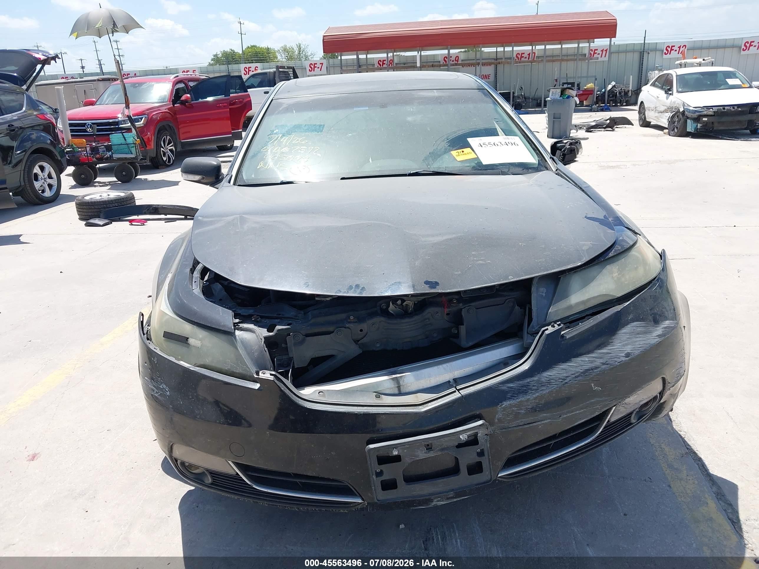 2012 Acura Tl 3.7 Black vin: 19UUA9F71CA005098