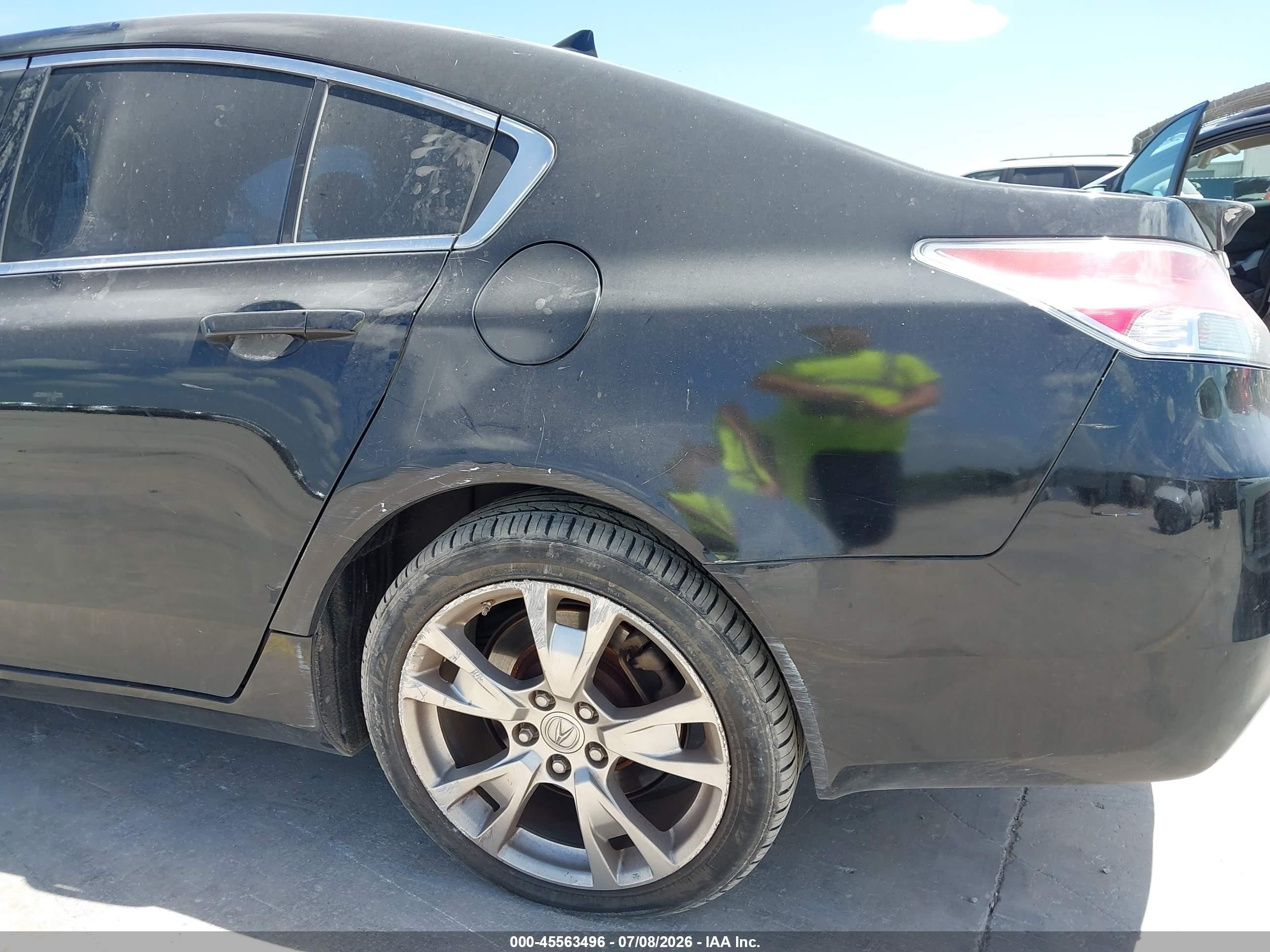 2012 Acura Tl 3.7 Black vin: 19UUA9F71CA005098