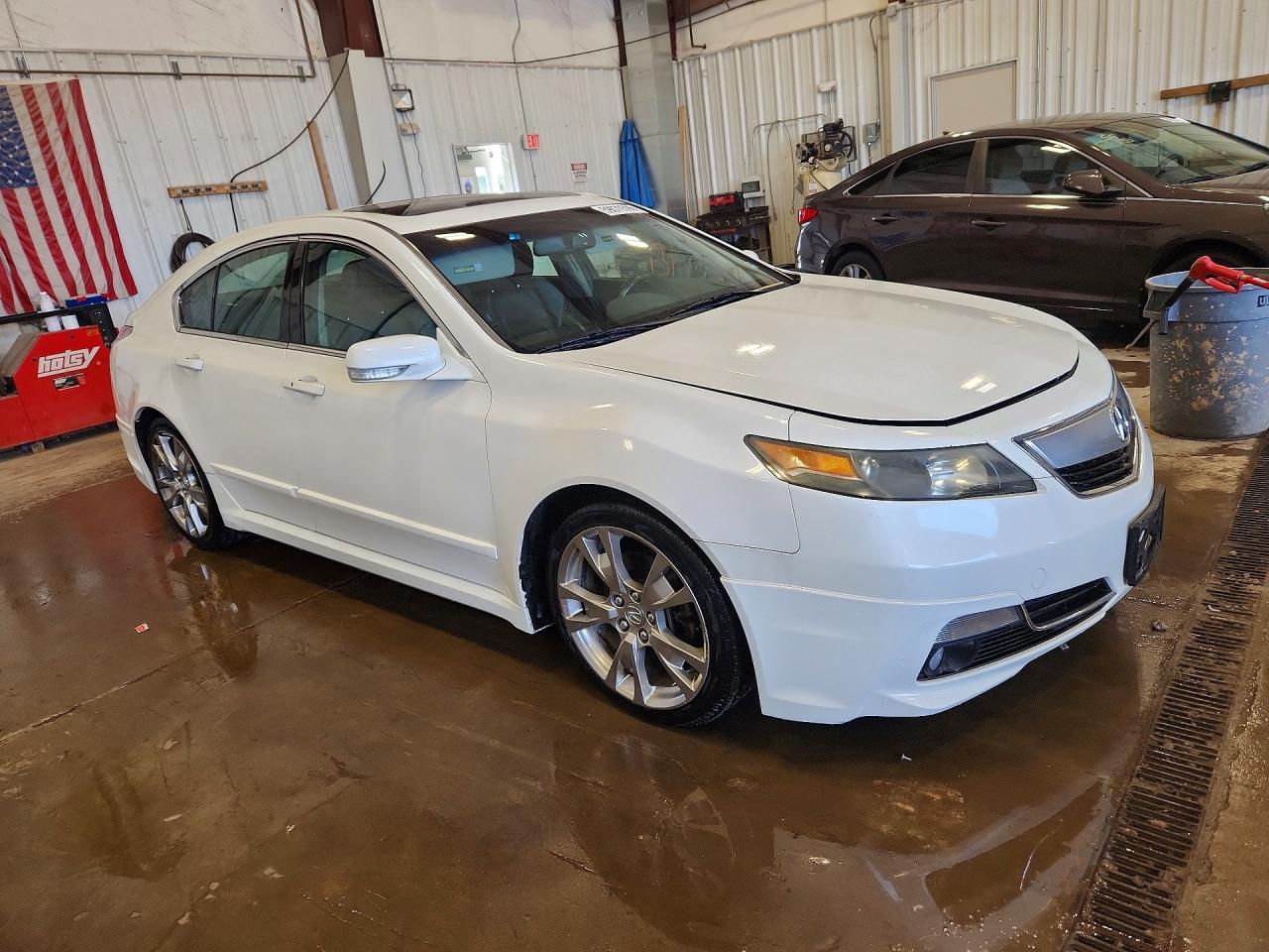 2012 Acura Tl White vin: 19UUA9F72CA000850
