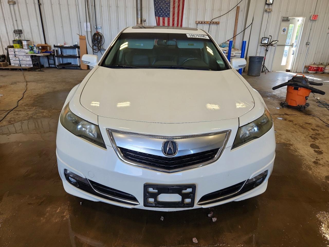 2012 Acura Tl White vin: 19UUA9F72CA000850