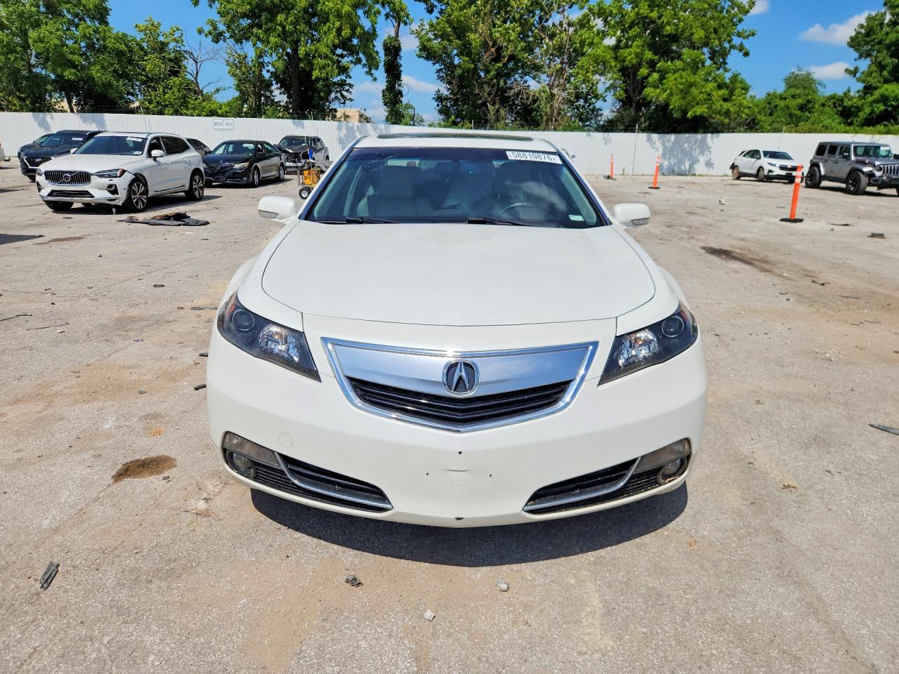 2012 Acura Tl White vin: 19UUA9F72CA004607