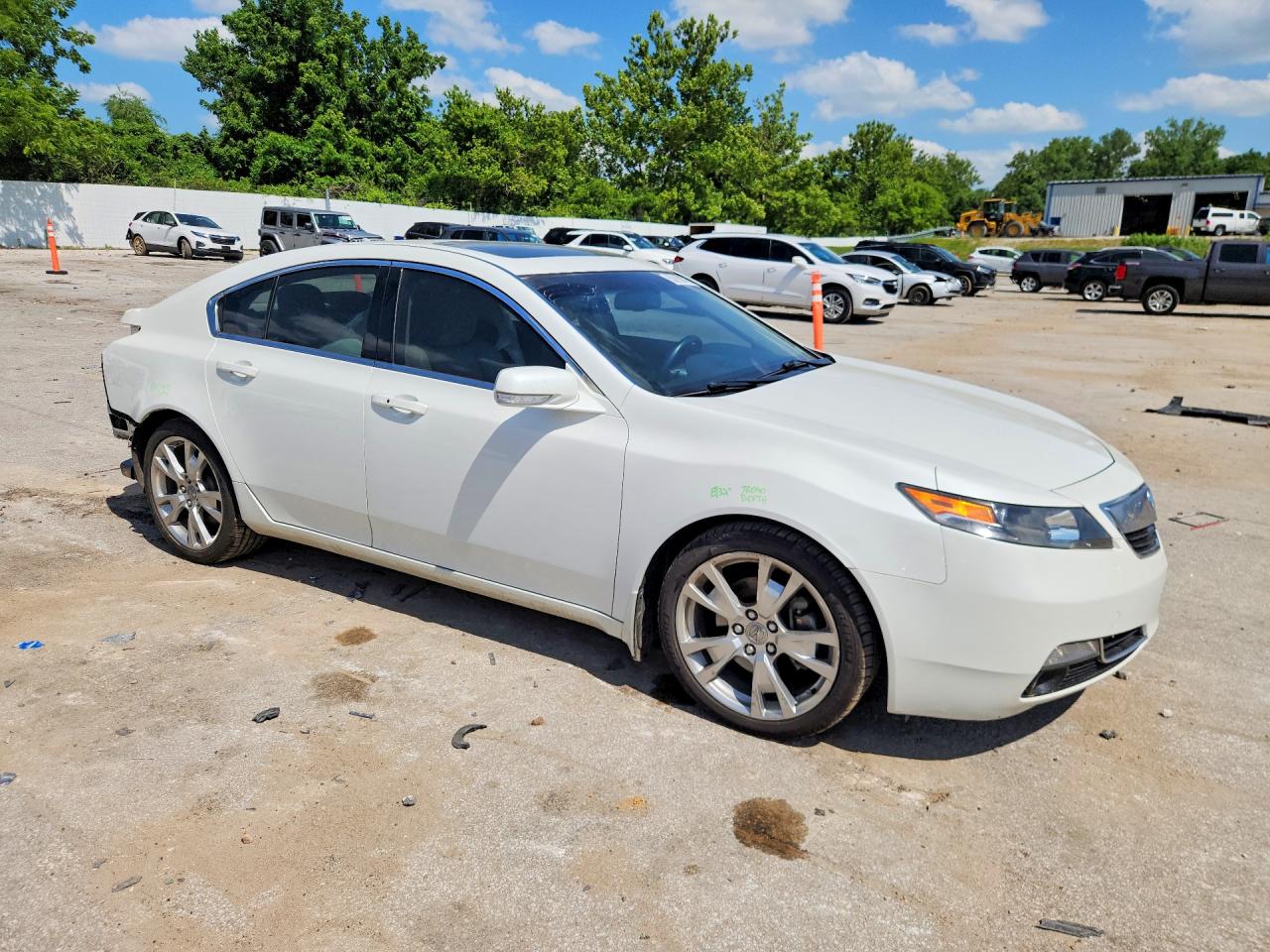 2012 Acura Tl White vin: 19UUA9F72CA004607