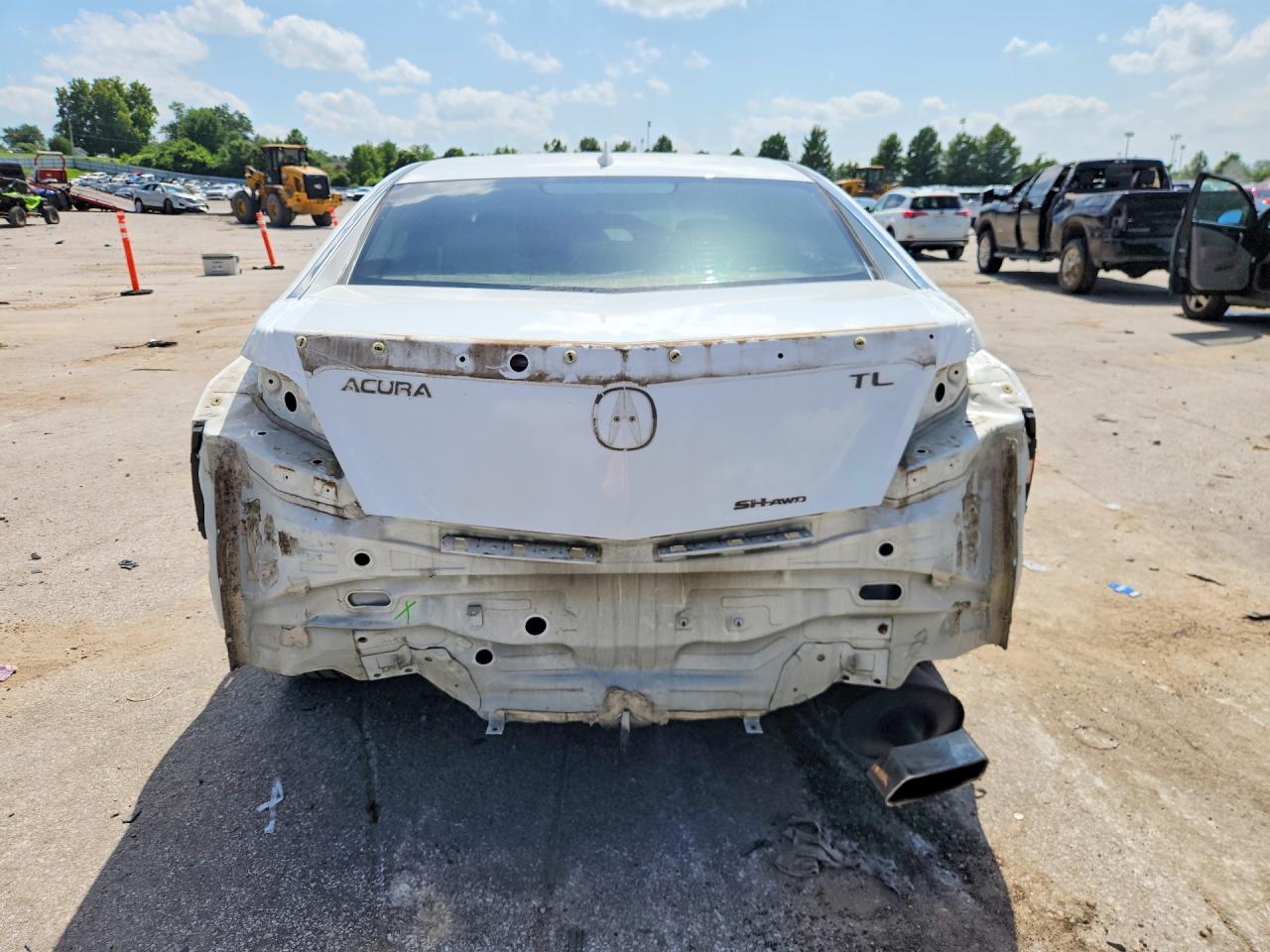 2012 Acura Tl White vin: 19UUA9F72CA004607