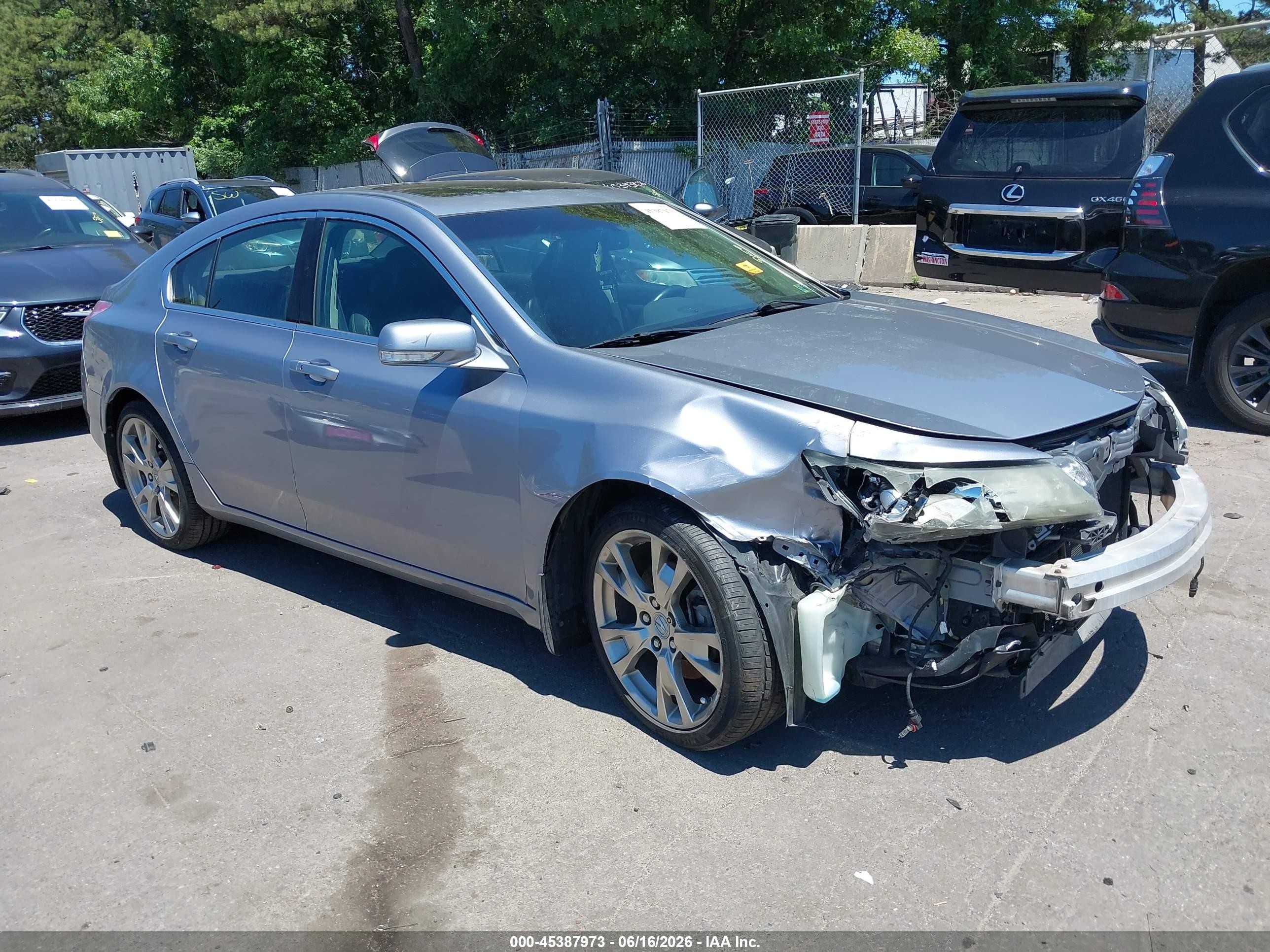 2012 Acura Tl 3.7 Gray vin: 19UUA9F73CA000890