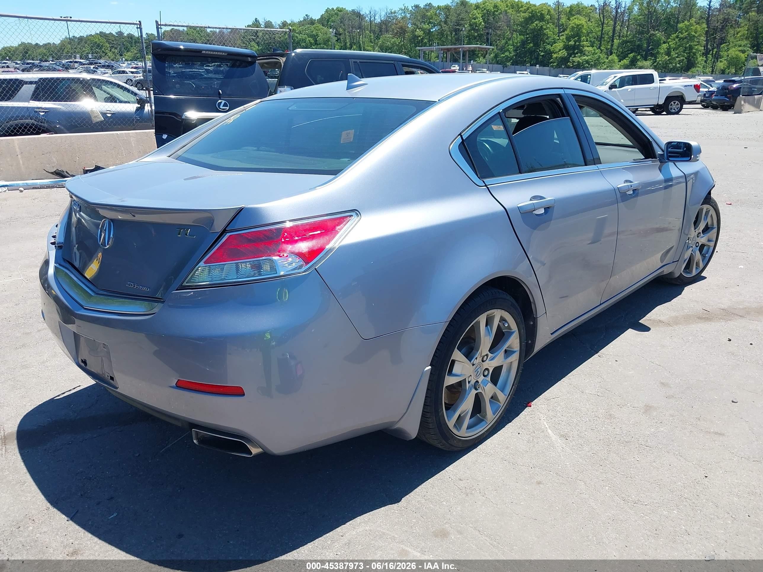 2012 Acura Tl 3.7 Gray vin: 19UUA9F73CA000890