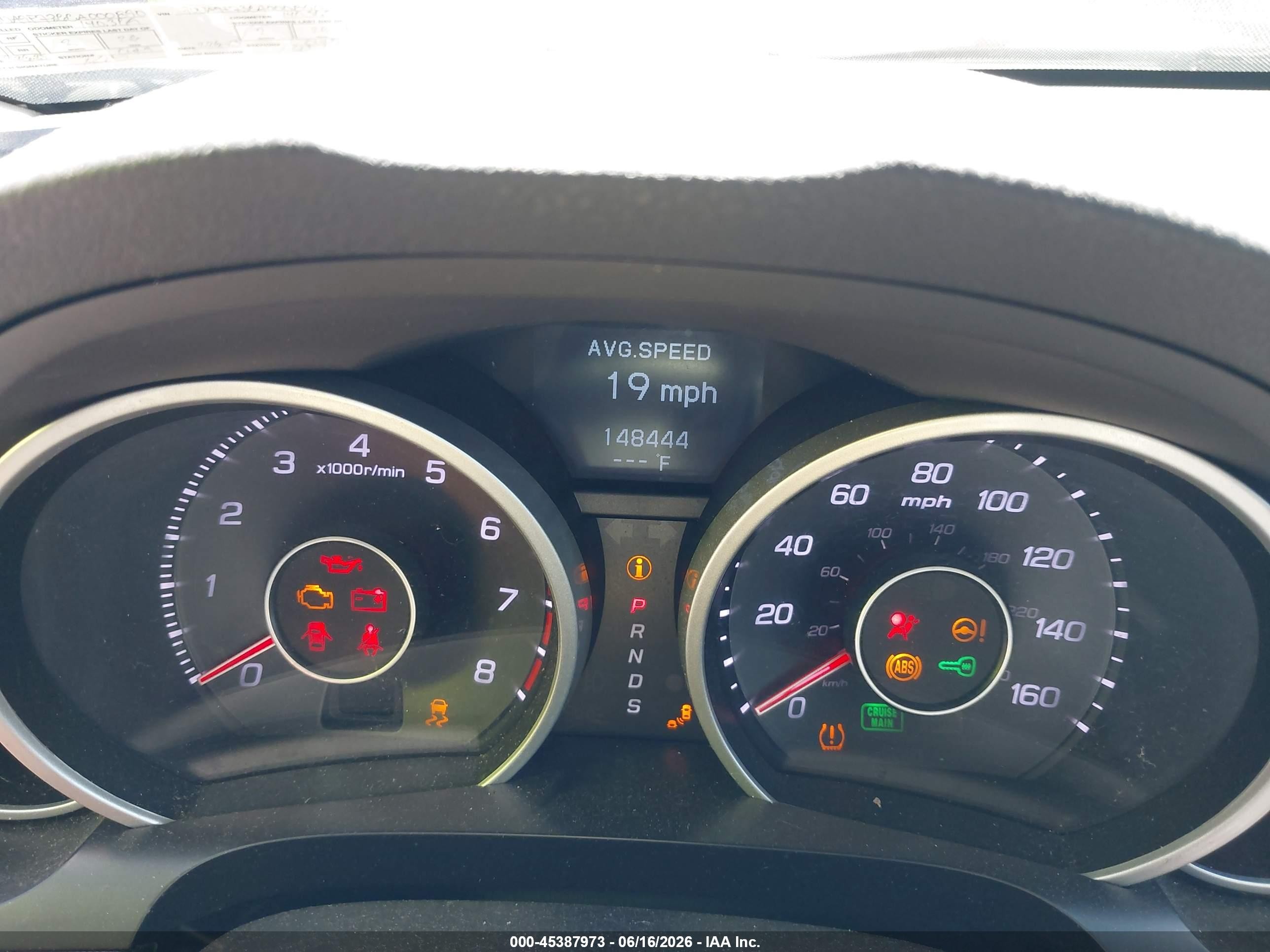 2012 Acura Tl 3.7 Gray vin: 19UUA9F73CA000890