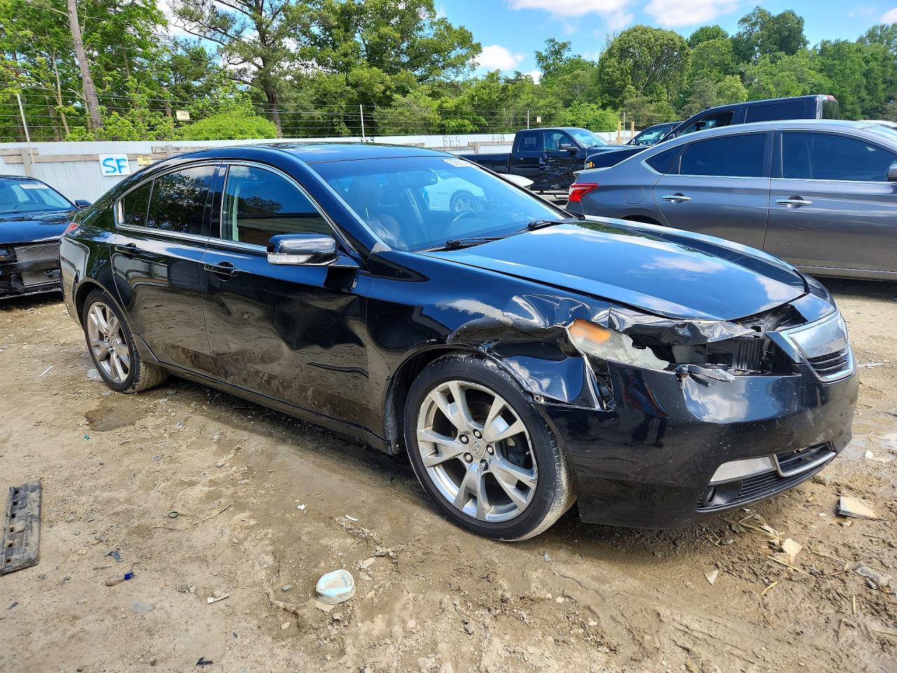 2012 Acura Tl Black vin: 19UUA9F73CA011243