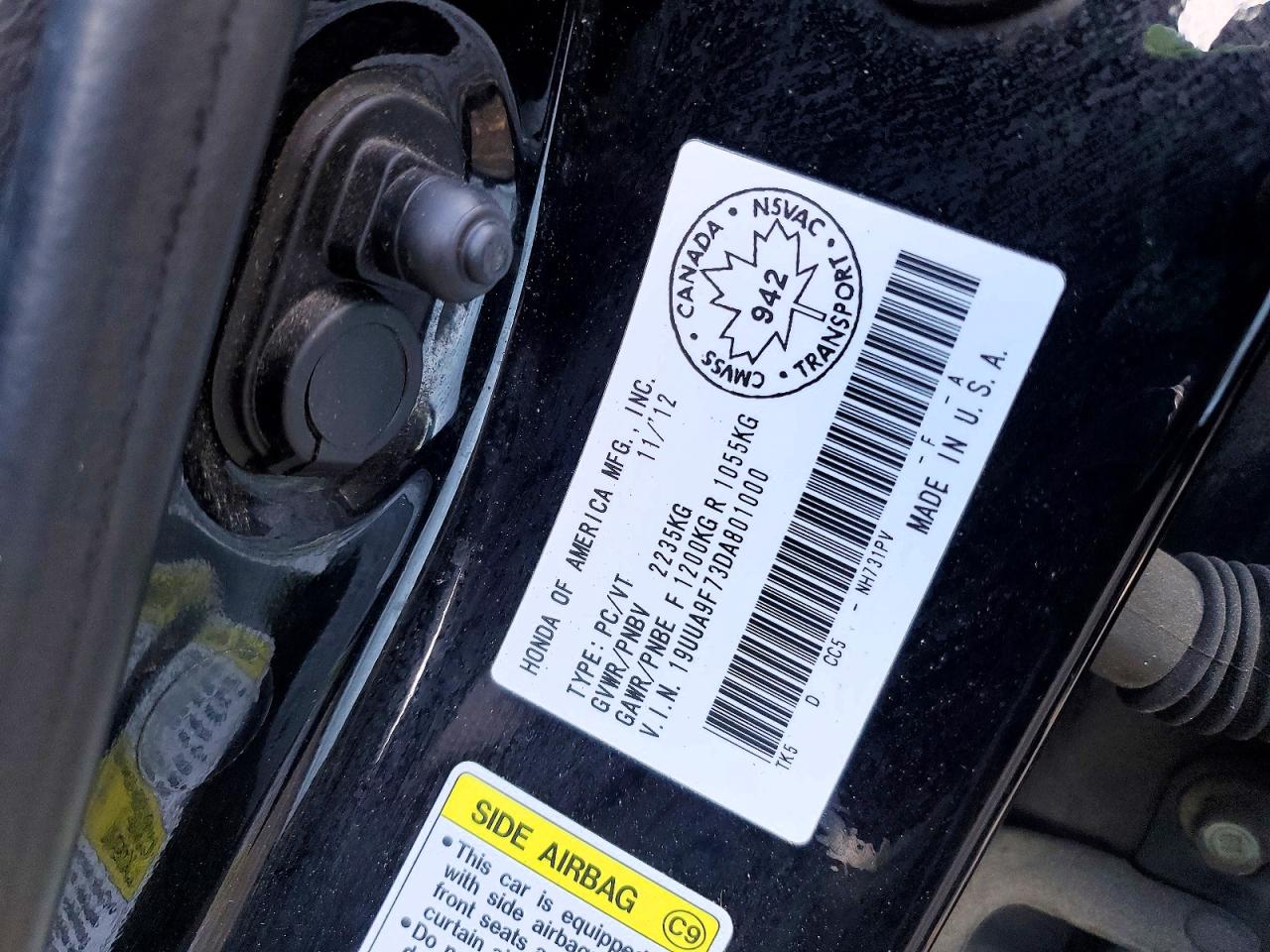 2013 Acura Tl Advance Black vin: 19UUA9F73DA801000