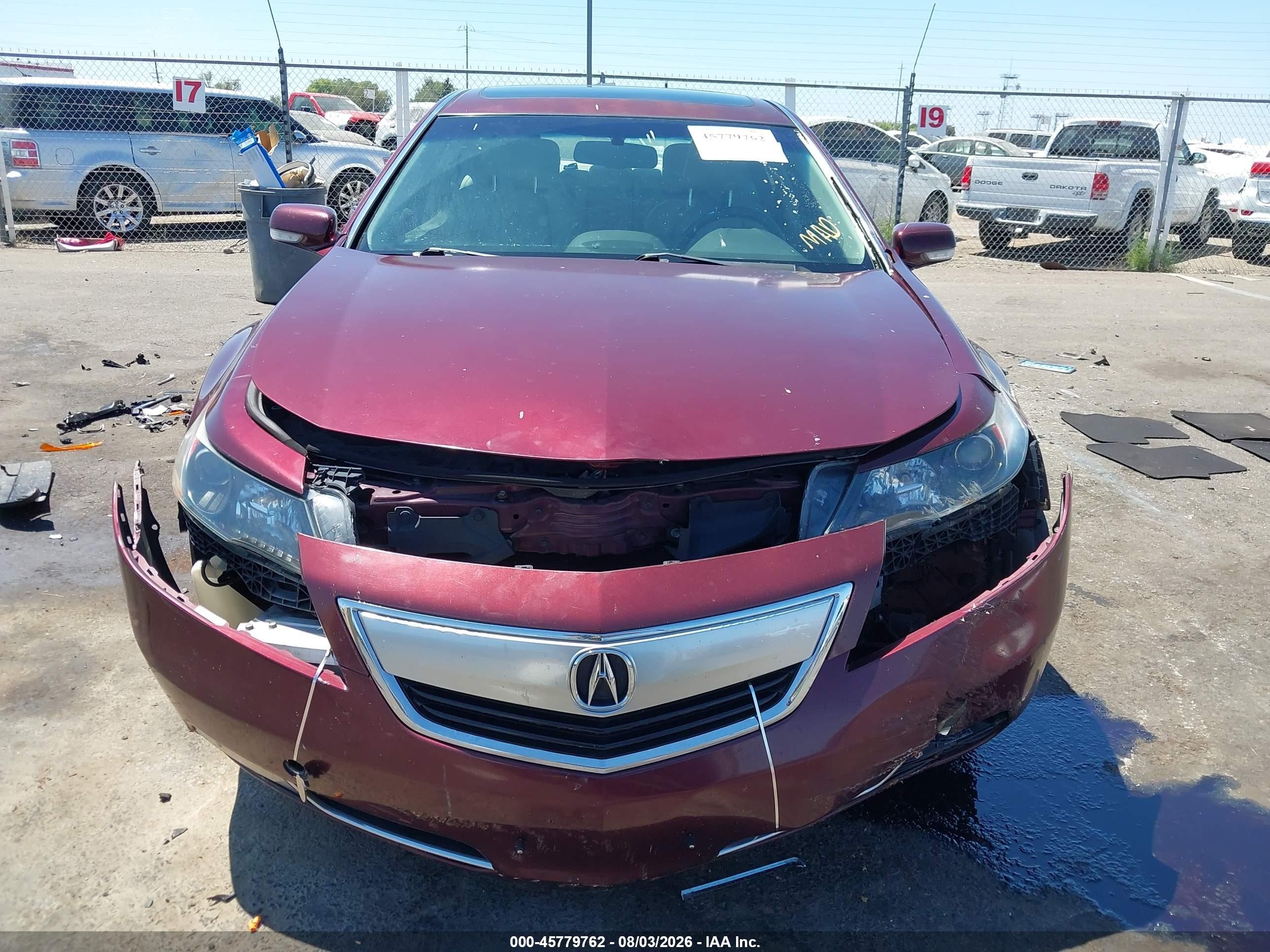 2012 Acura Tl 3.7 Maroon vin: 19UUA9F74CA004995