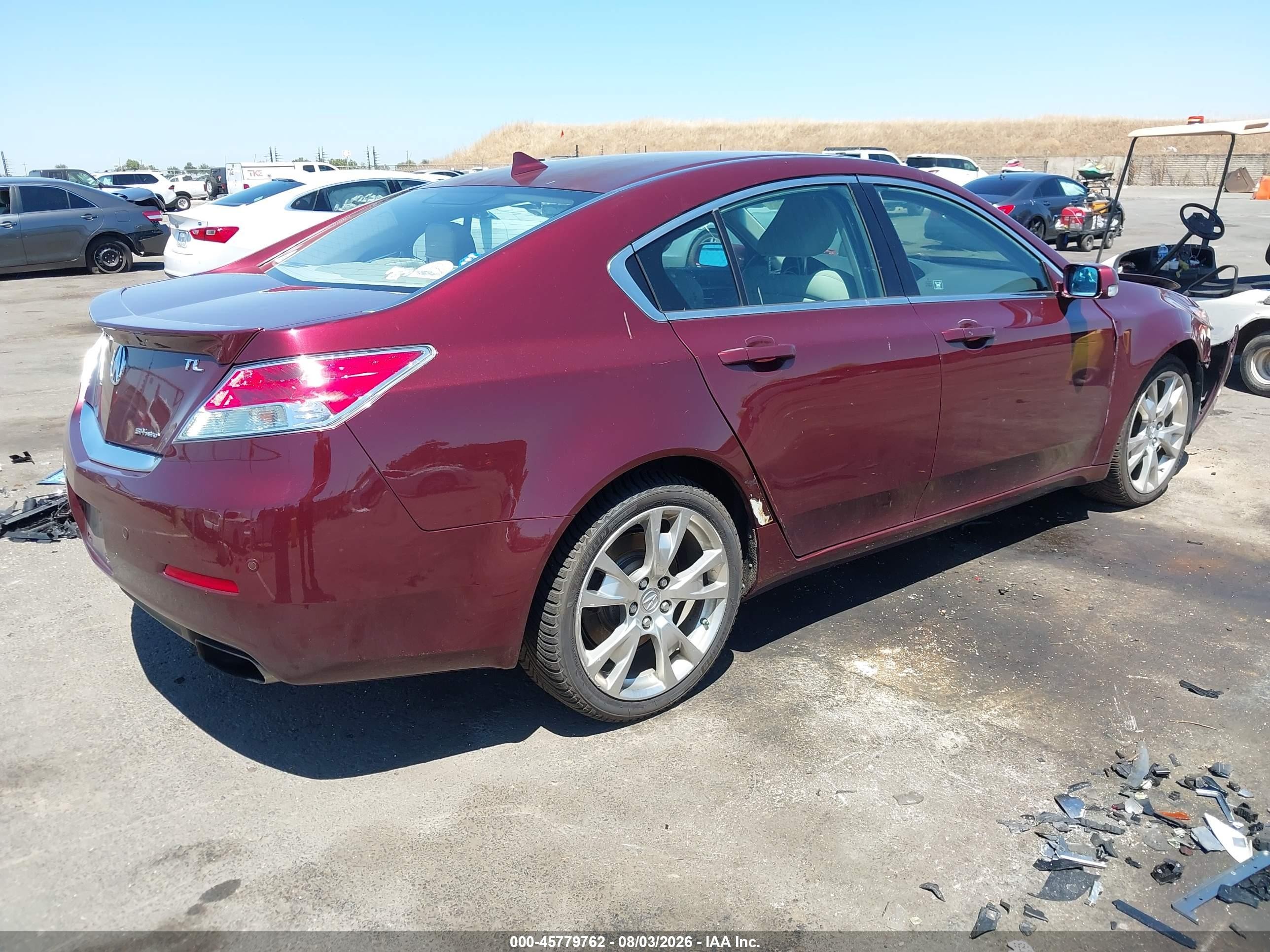 2012 Acura Tl 3.7 Maroon vin: 19UUA9F74CA004995