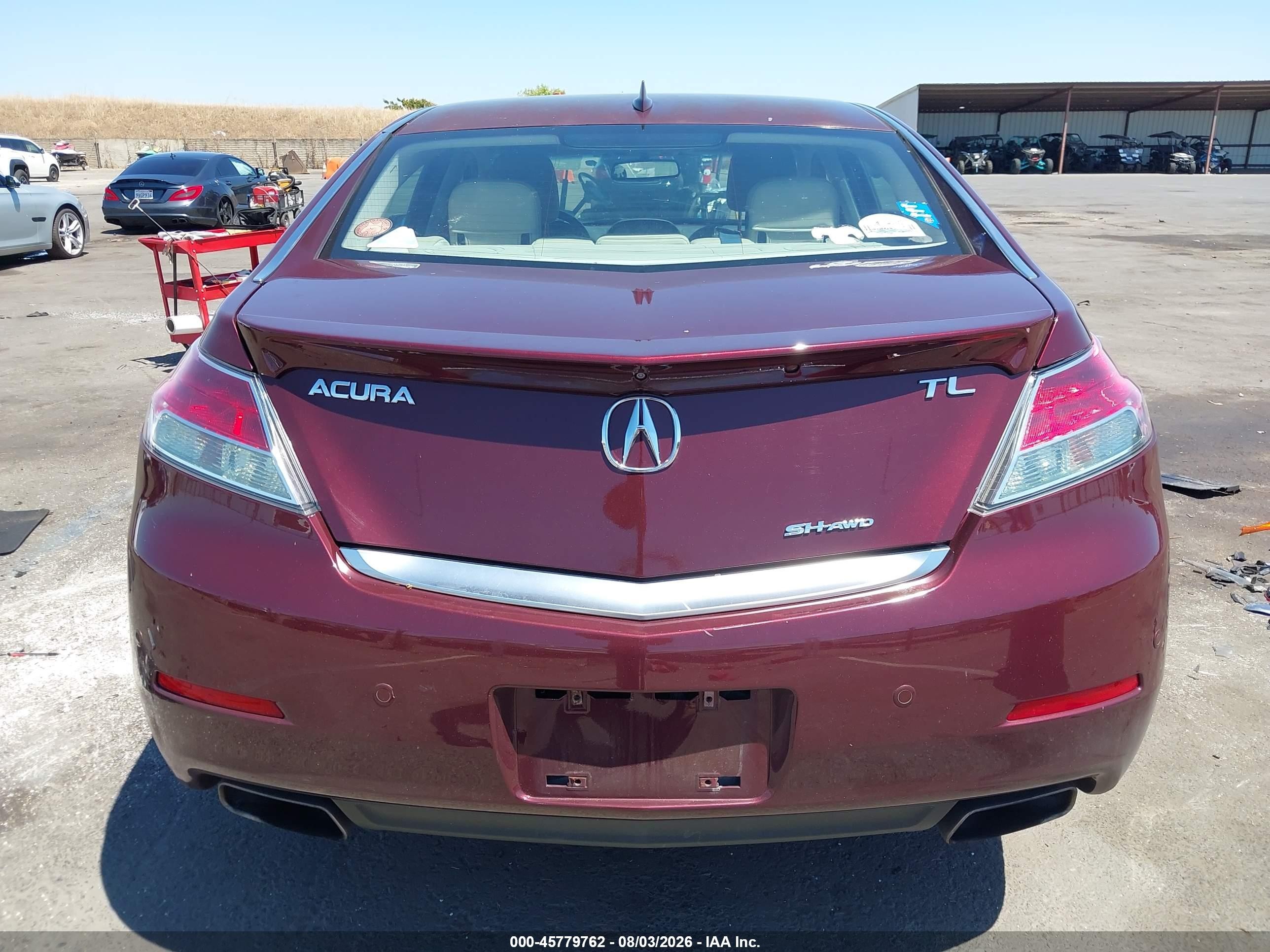 2012 Acura Tl 3.7 Maroon vin: 19UUA9F74CA004995