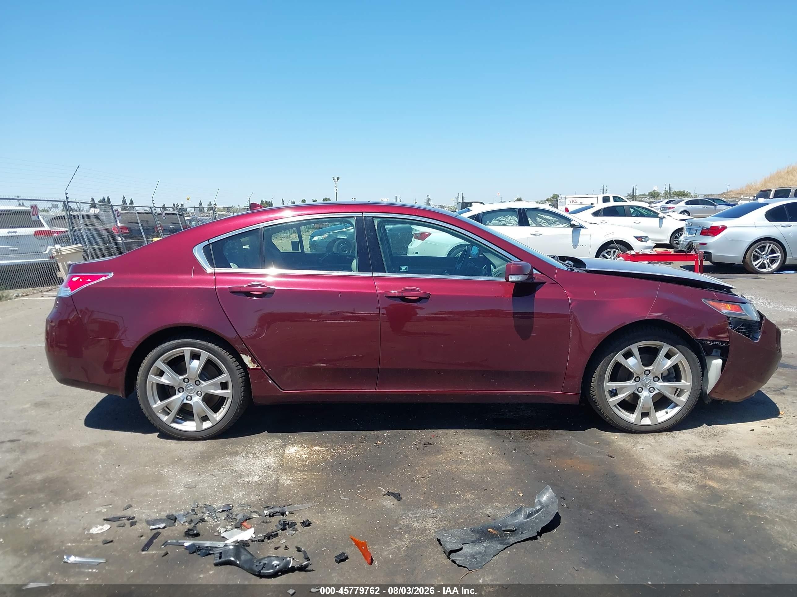 2012 Acura Tl 3.7 Maroon vin: 19UUA9F74CA004995