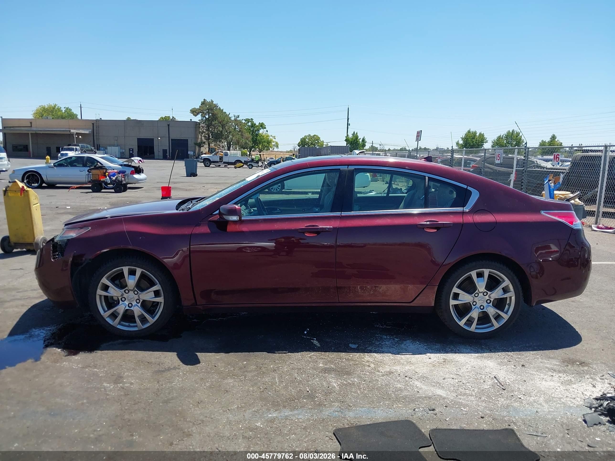 2012 Acura Tl 3.7 Maroon vin: 19UUA9F74CA004995