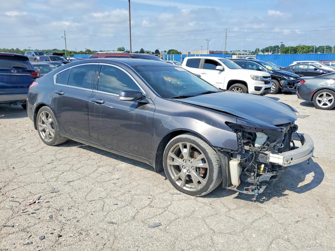 2013 Acura Tl Advance Gray vin: 19UUA9F74DA001886