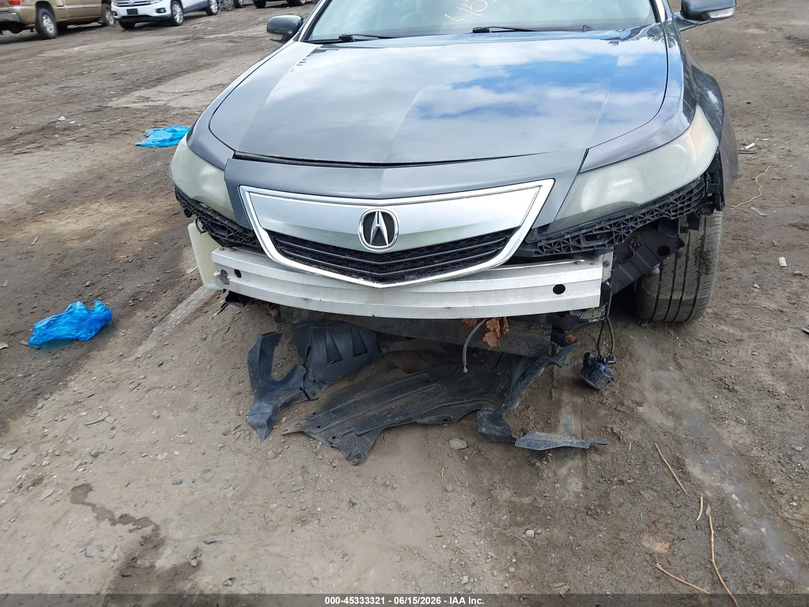 2012 Acura Tl 3.7 Gray vin: 19UUA9F75CA009266