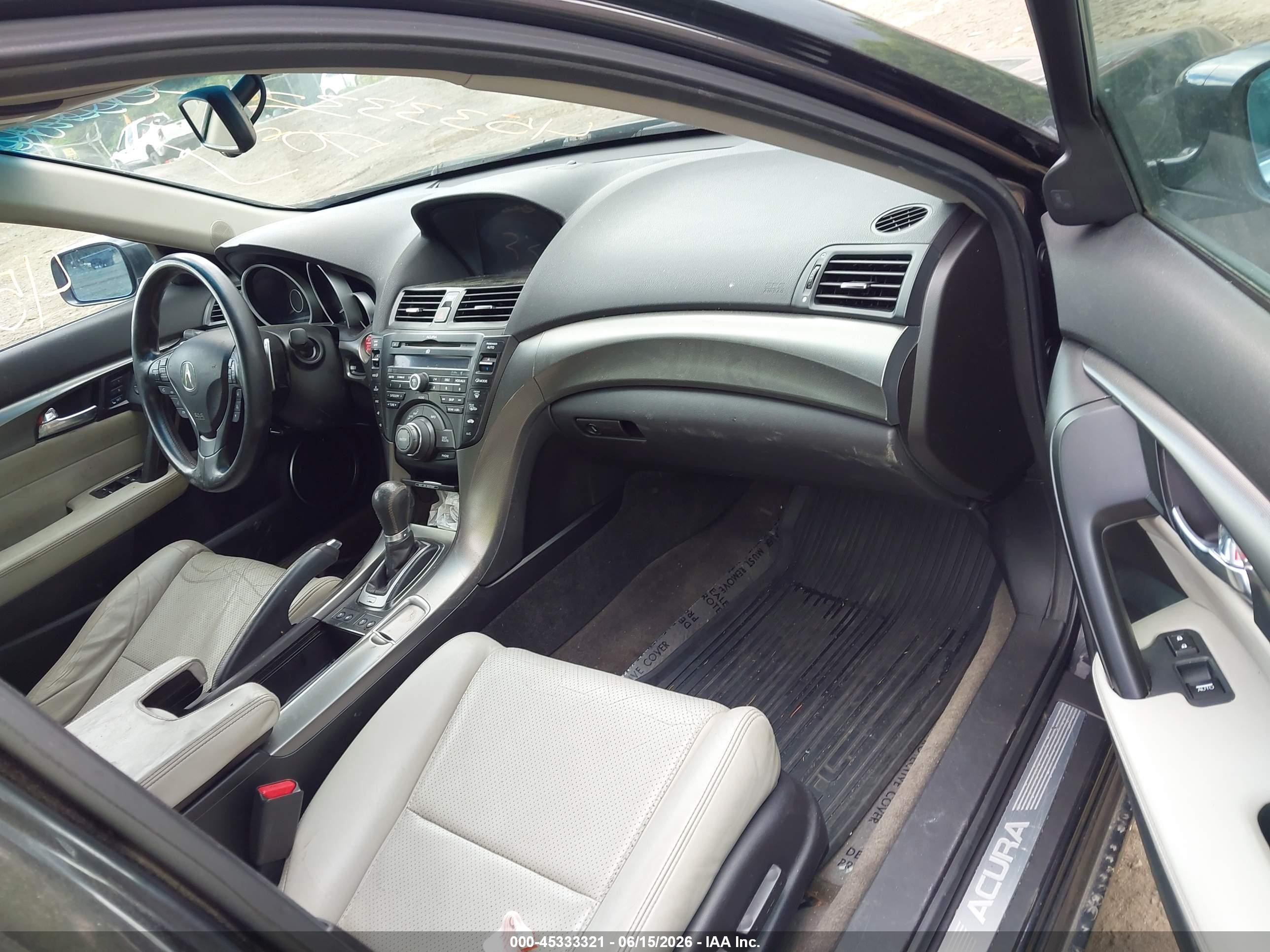 2012 Acura Tl 3.7 Gray vin: 19UUA9F75CA009266