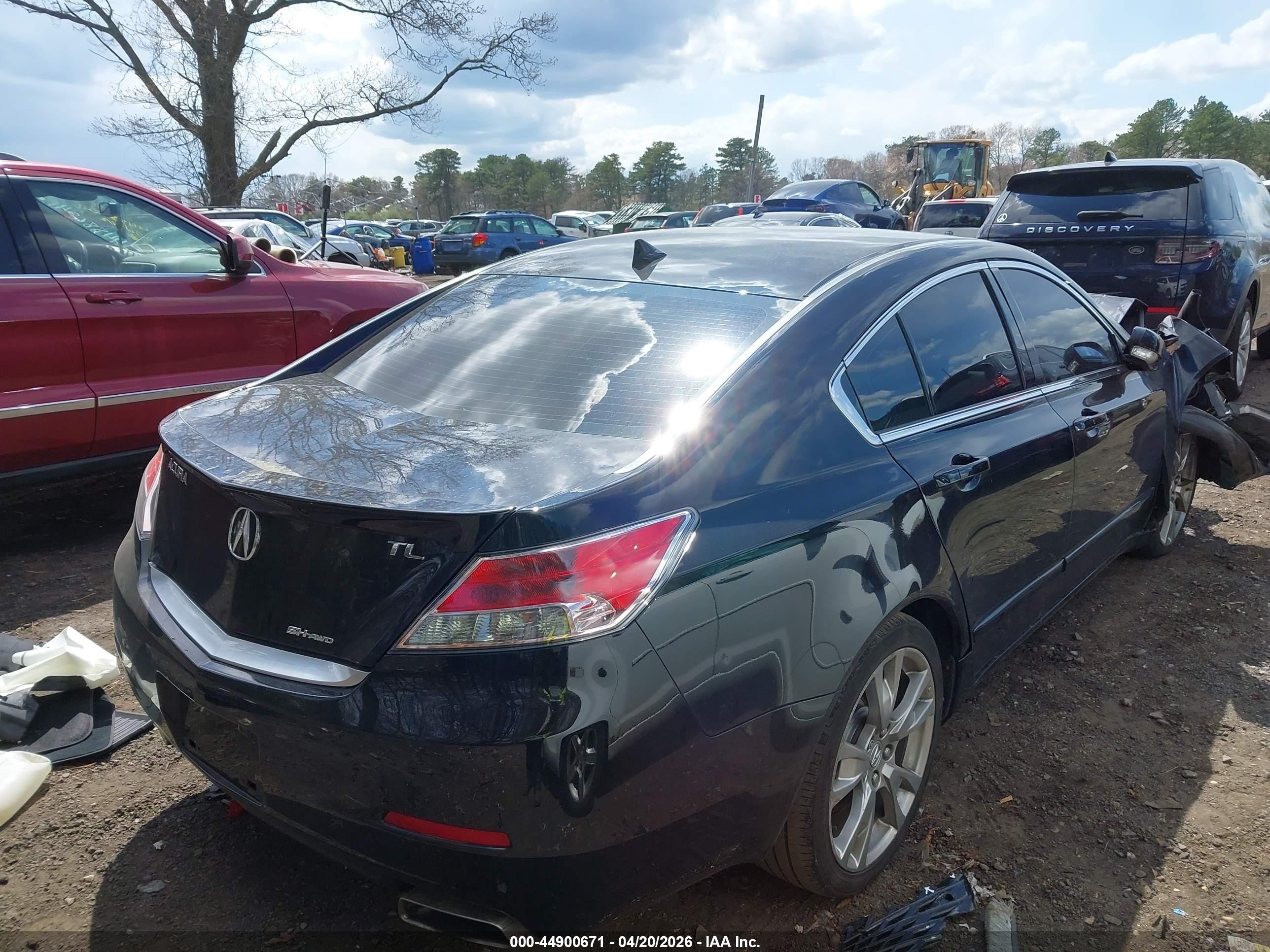 2012 Acura Tl 3.7 Black vin: 19UUA9F76CA011639