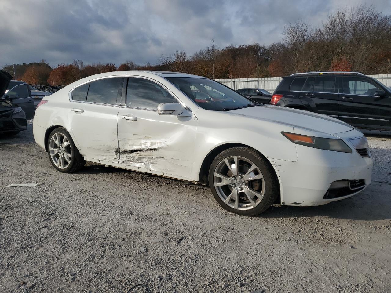 2014 Acura Tl White vin: 19UUA9F7XEA002414
