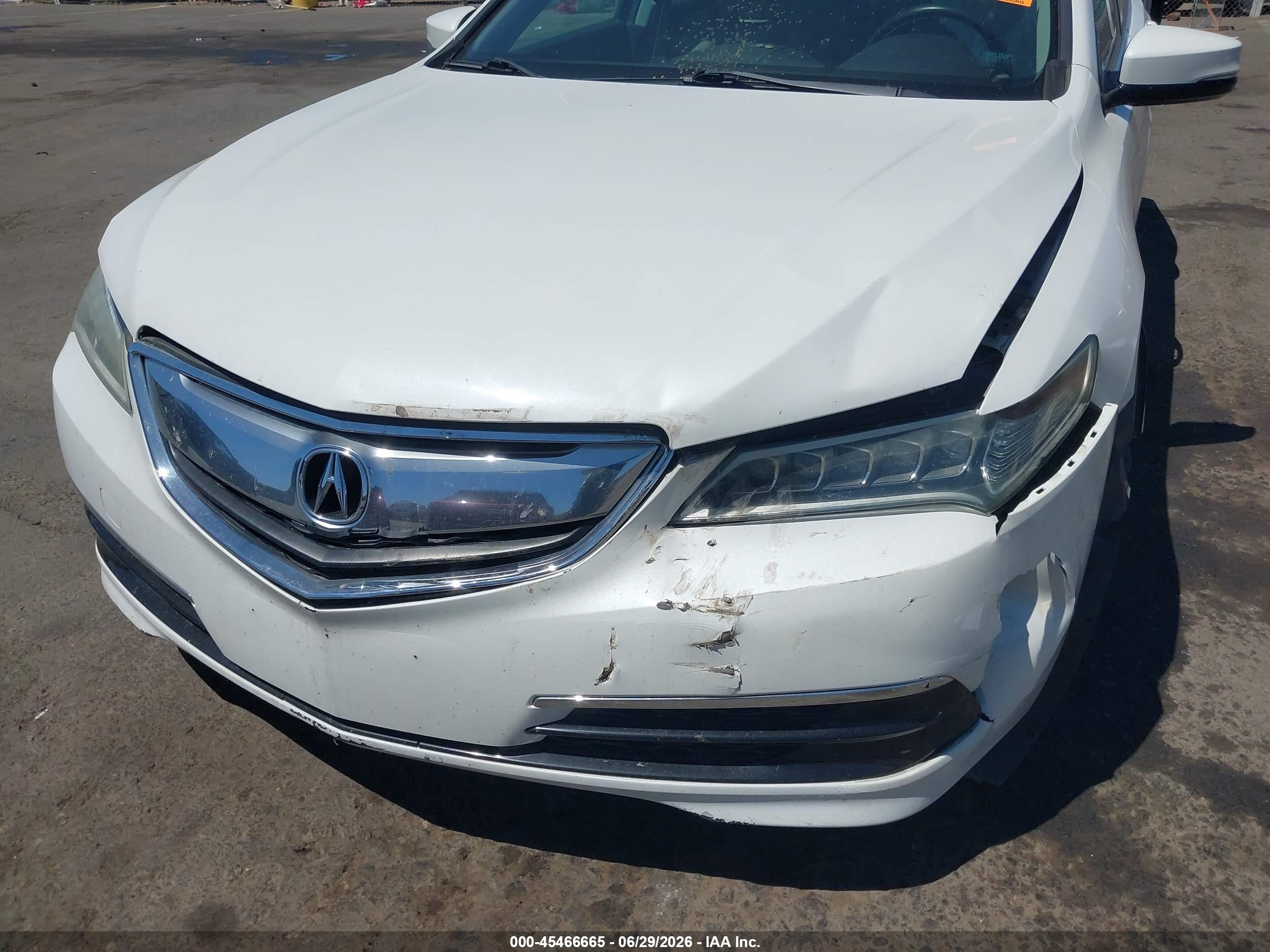 2015 Acura Tlx   White vin: 19UUB1F30FA004444
