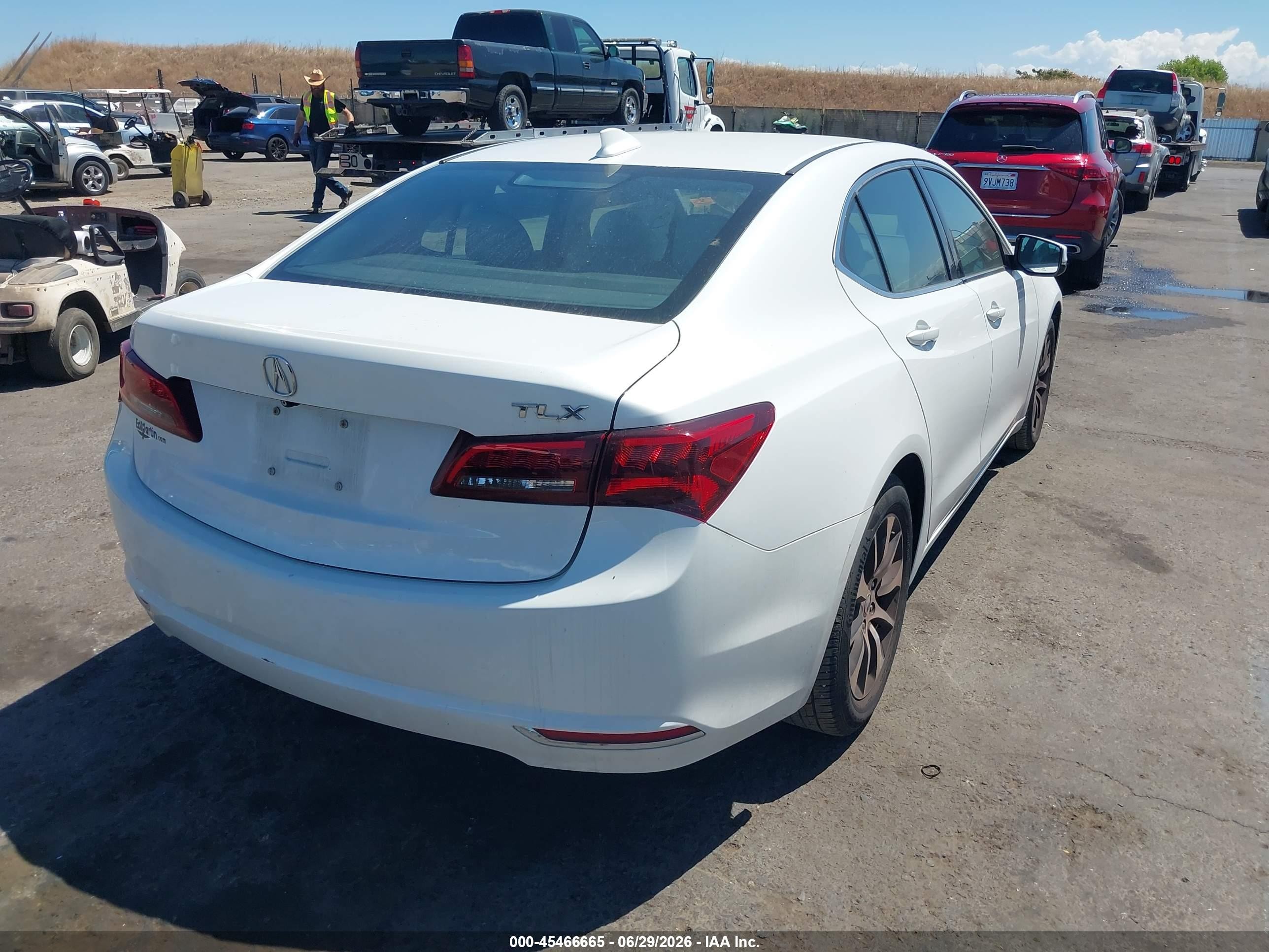 2015 Acura Tlx   White vin: 19UUB1F30FA004444