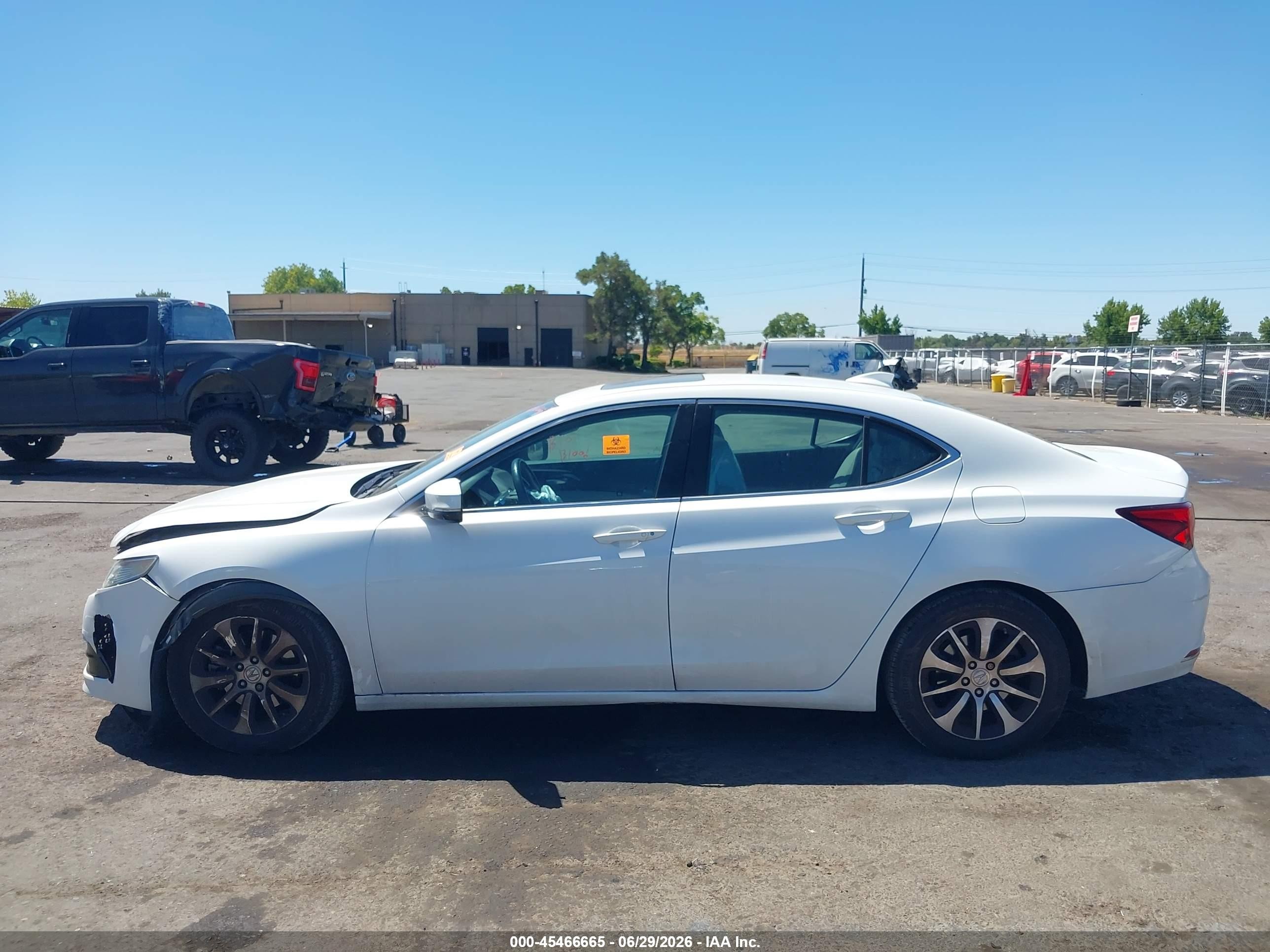 2015 Acura Tlx   White vin: 19UUB1F30FA004444