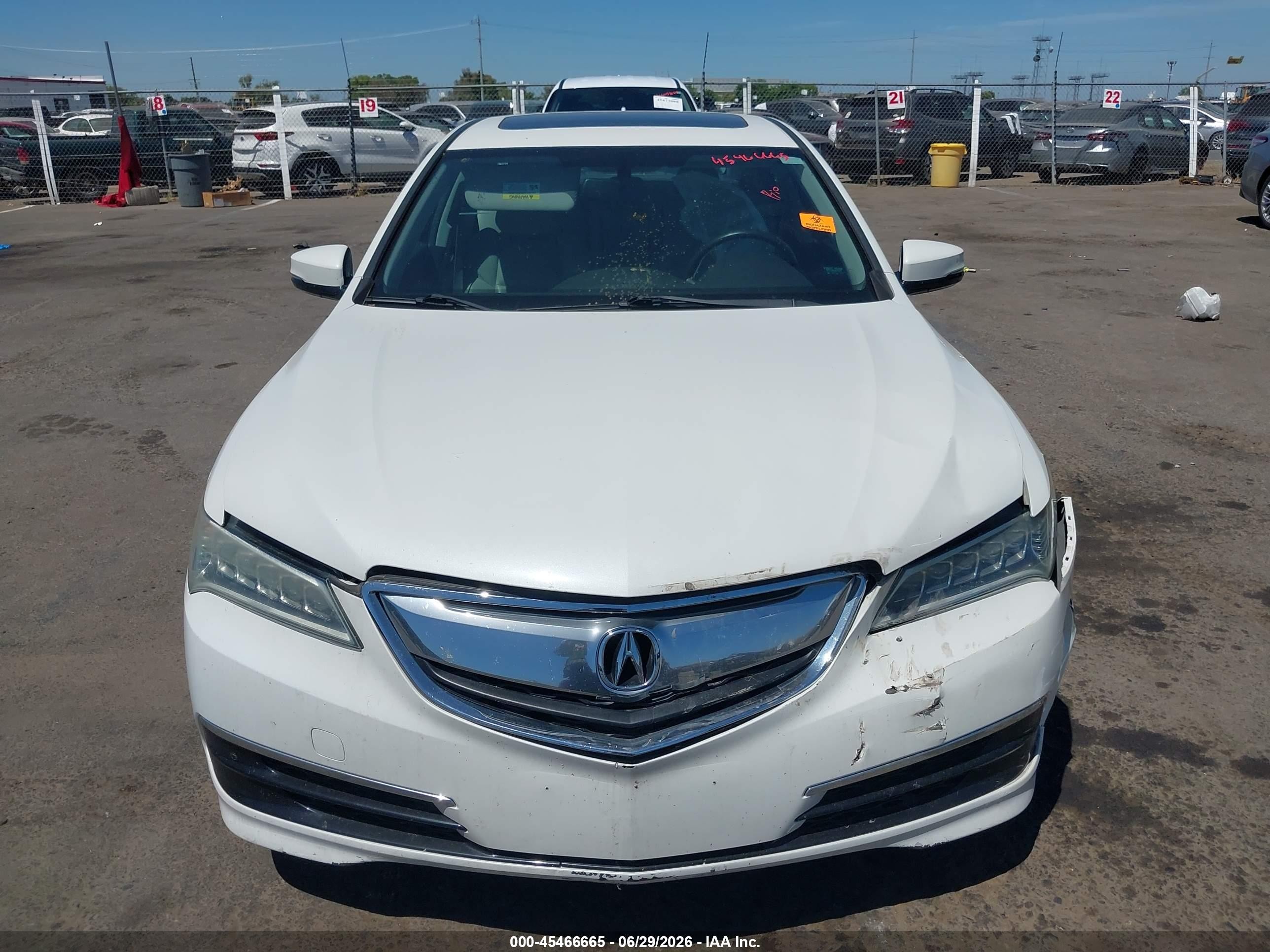 2015 Acura Tlx   White vin: 19UUB1F30FA004444