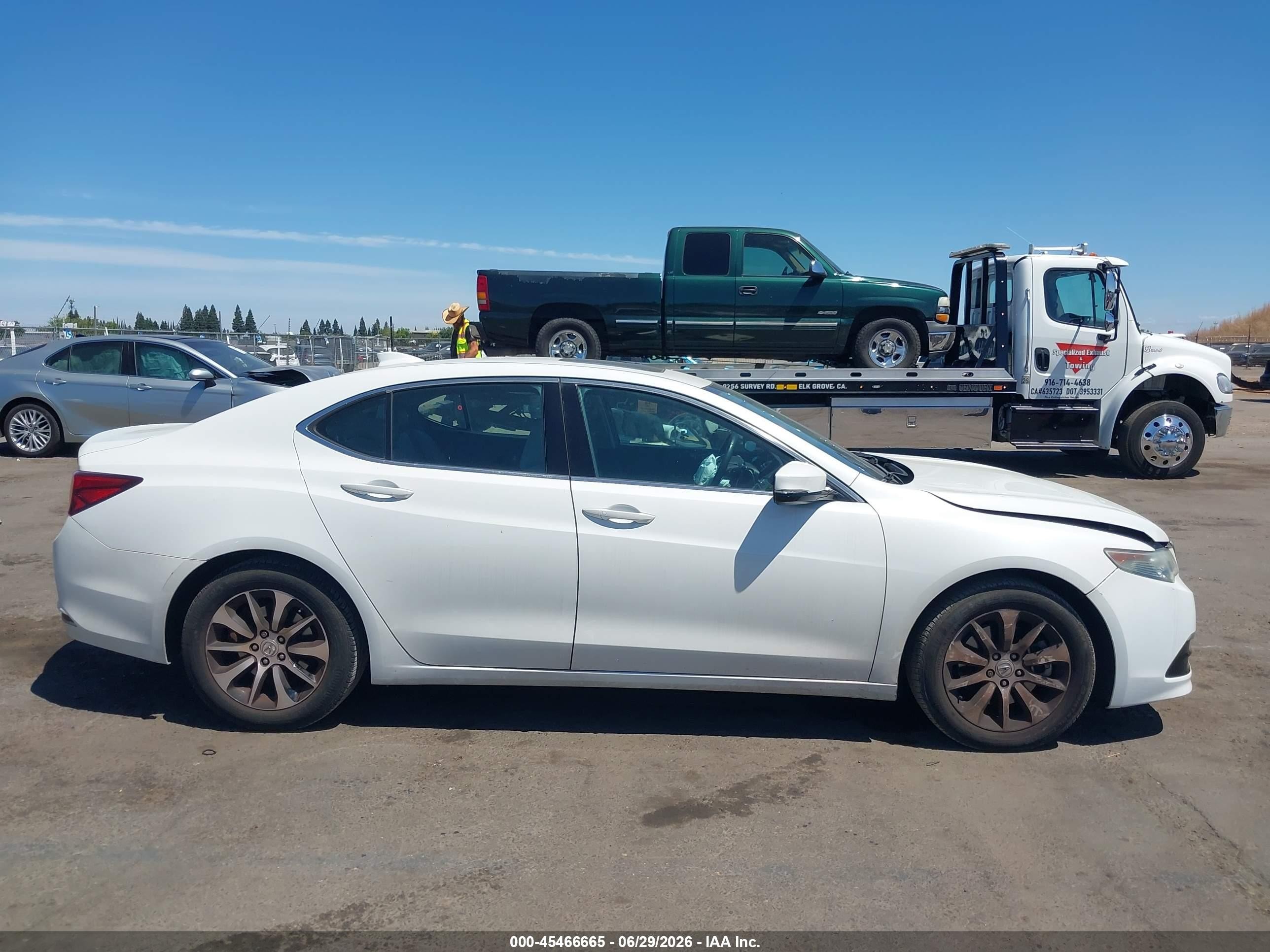 2015 Acura Tlx   White vin: 19UUB1F30FA004444