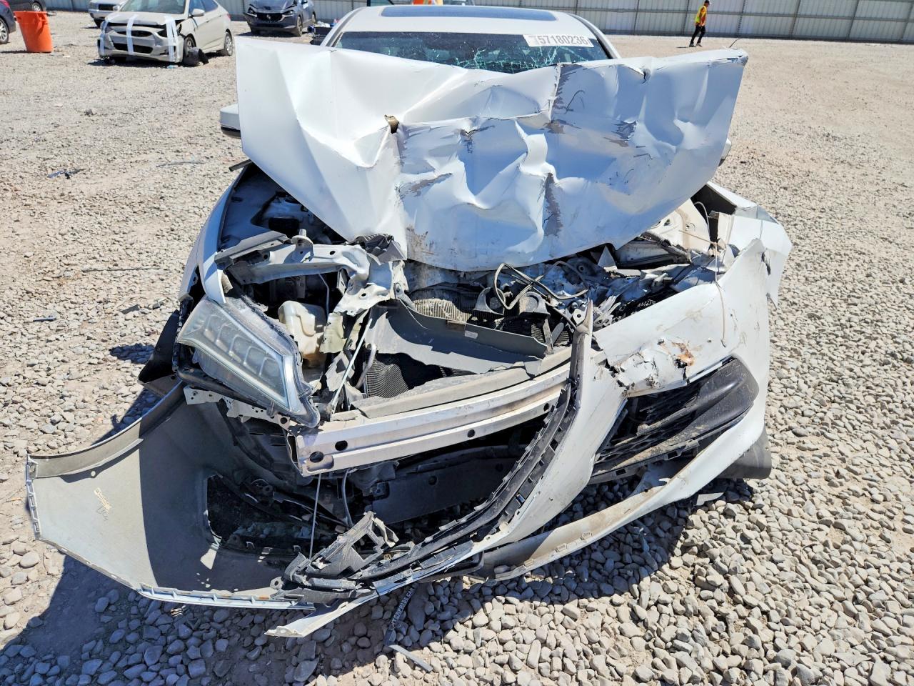 2015 Acura Tlx White vin: 19UUB1F30FA006727