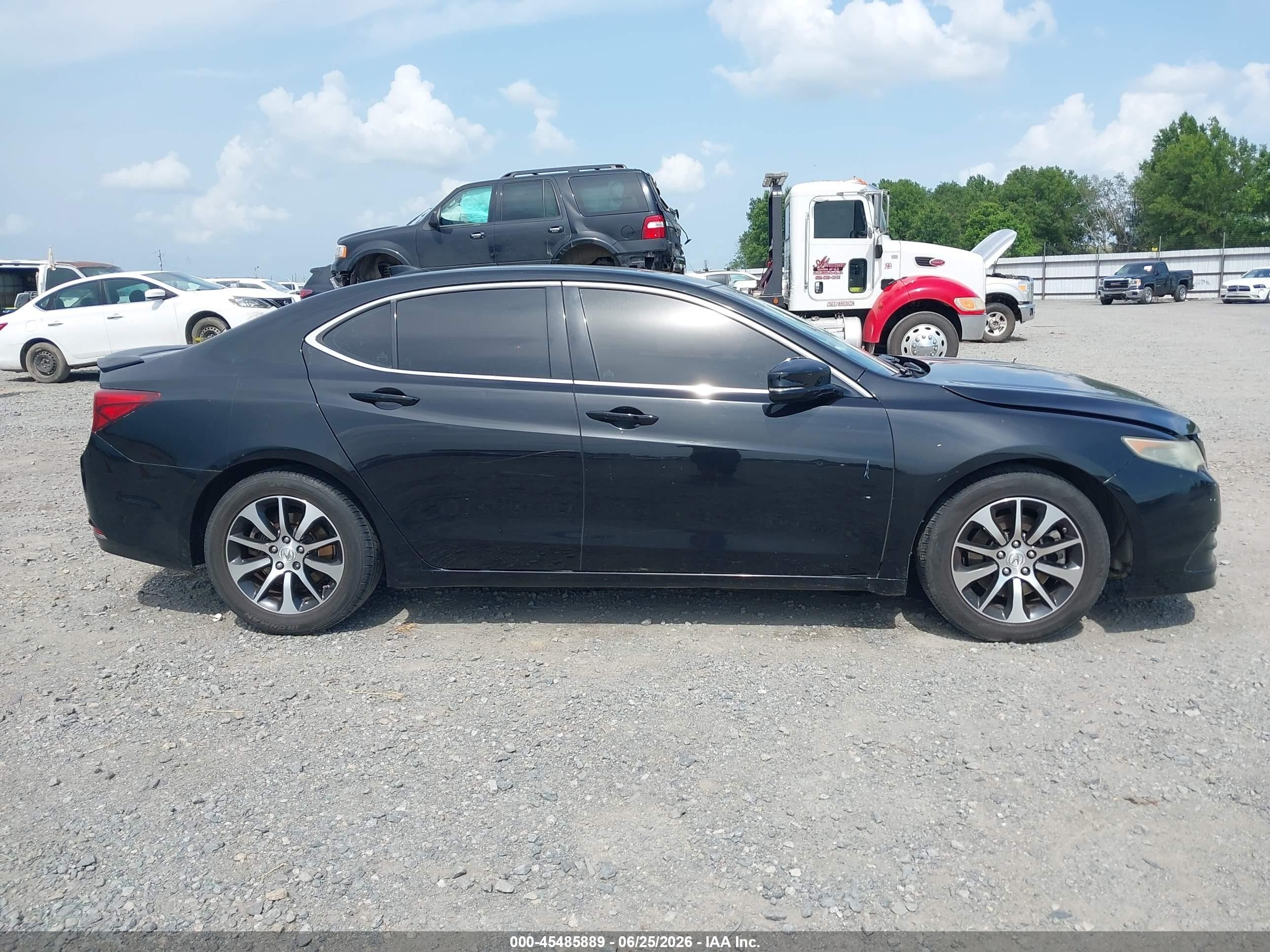 2015 Acura Tlx   Black vin: 19UUB1F30FA015086